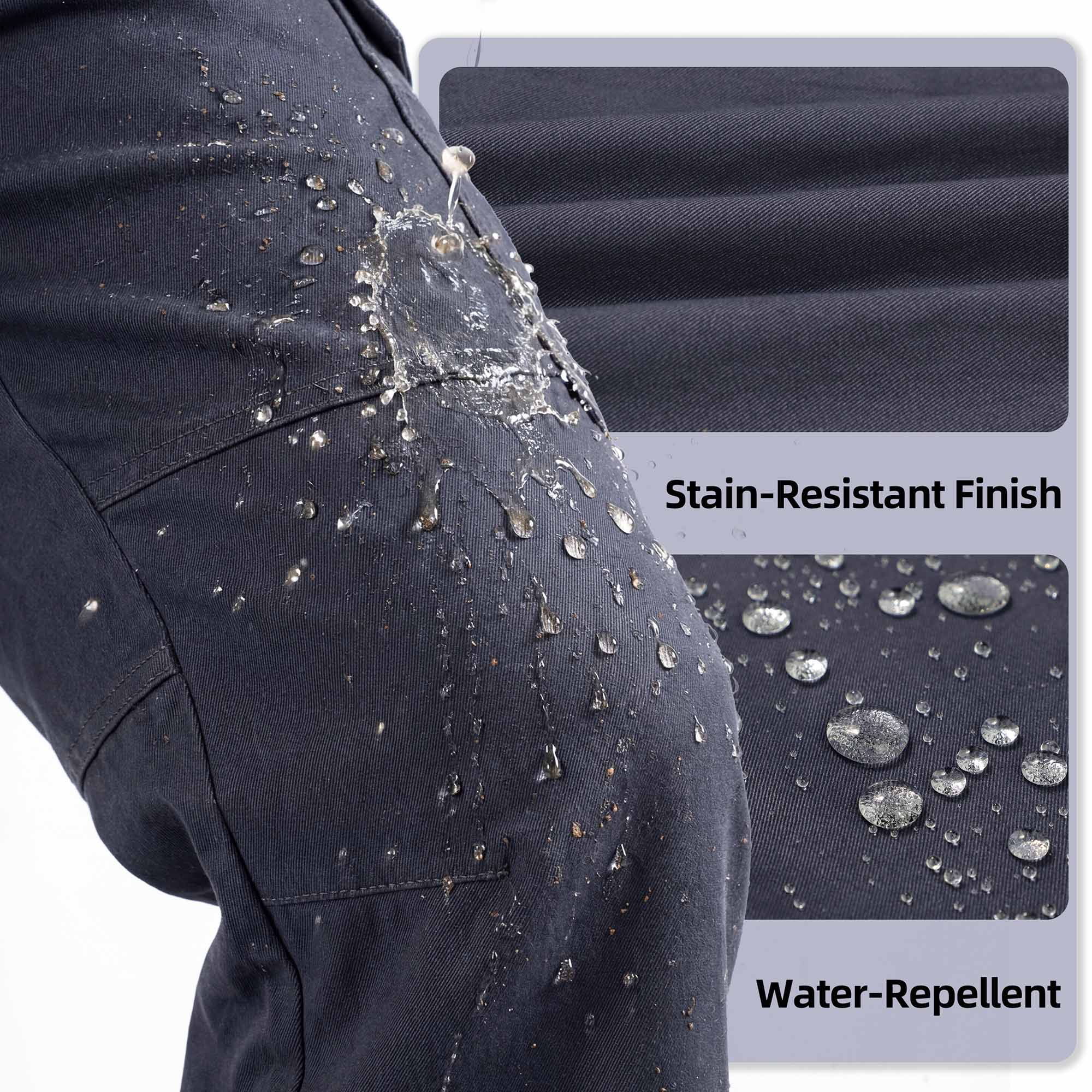 7oz Men's 12 Multi-Pockets 100% C Dura Comfort Water/Stain Resistant Work Cargo Pants - 031D