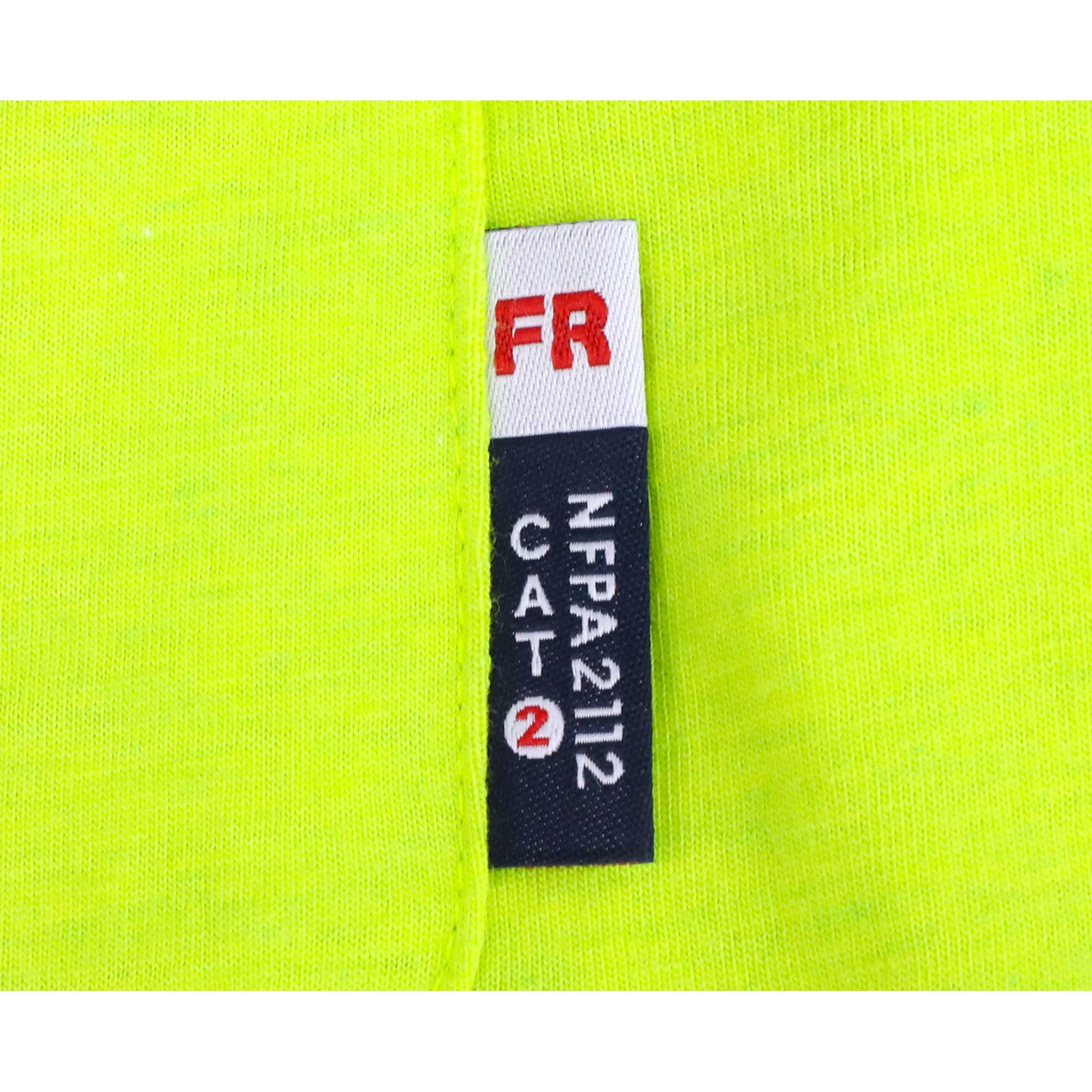 6oz Hi Vis Short Sleeve Lightweight High Visibility Reflective  Yellow Men's Safety FR Shirts-0624S