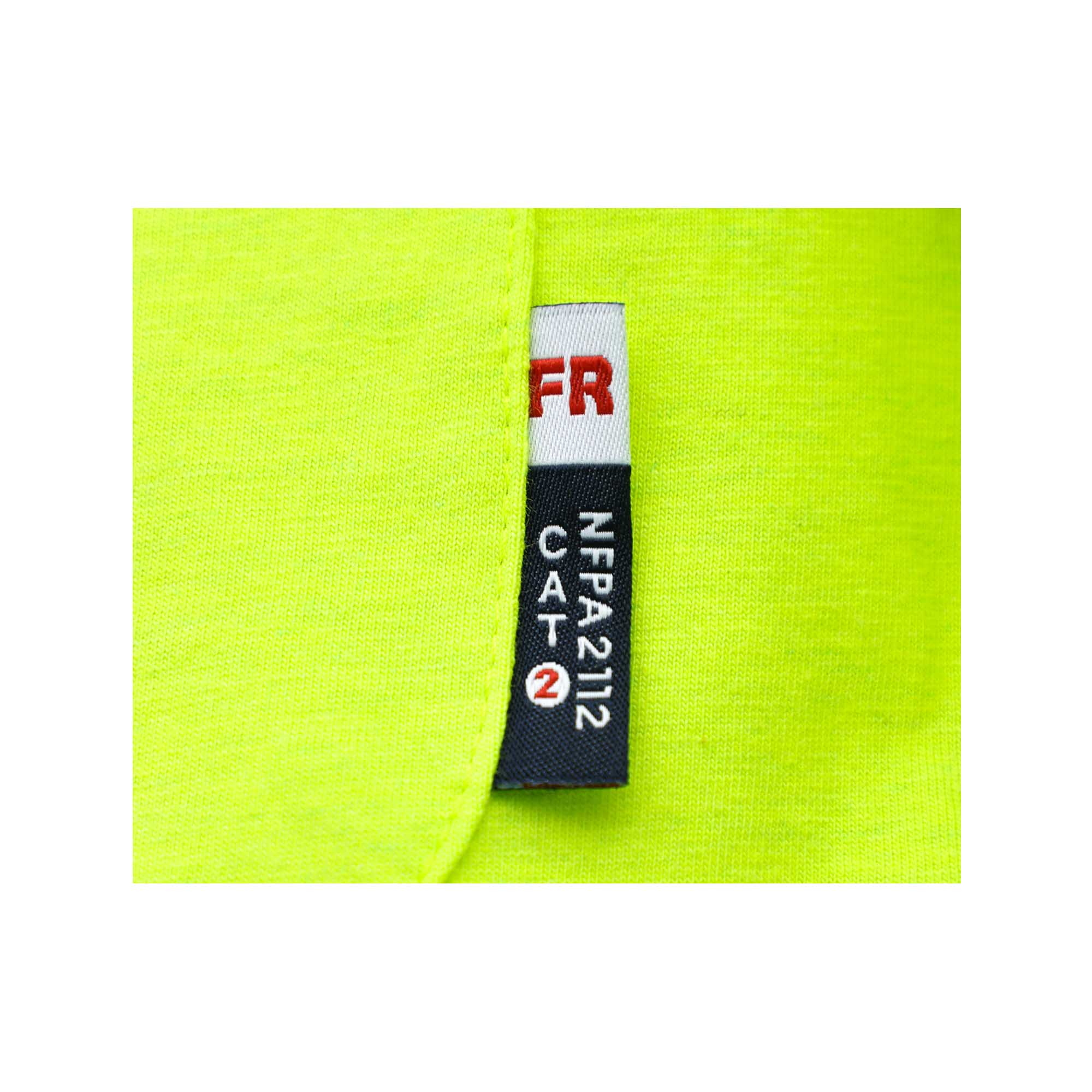 7OZ Hi Vis Shirts With 2Inch Tape(Normal Yellow)-0424