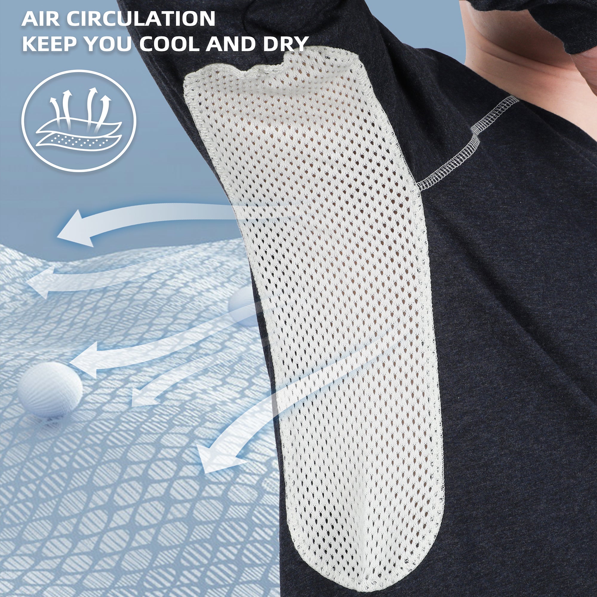 4.5OZ Vented Mesh Loose Fit EX Lightweight Flame Resistant Crew Neck T-Shirts-9717