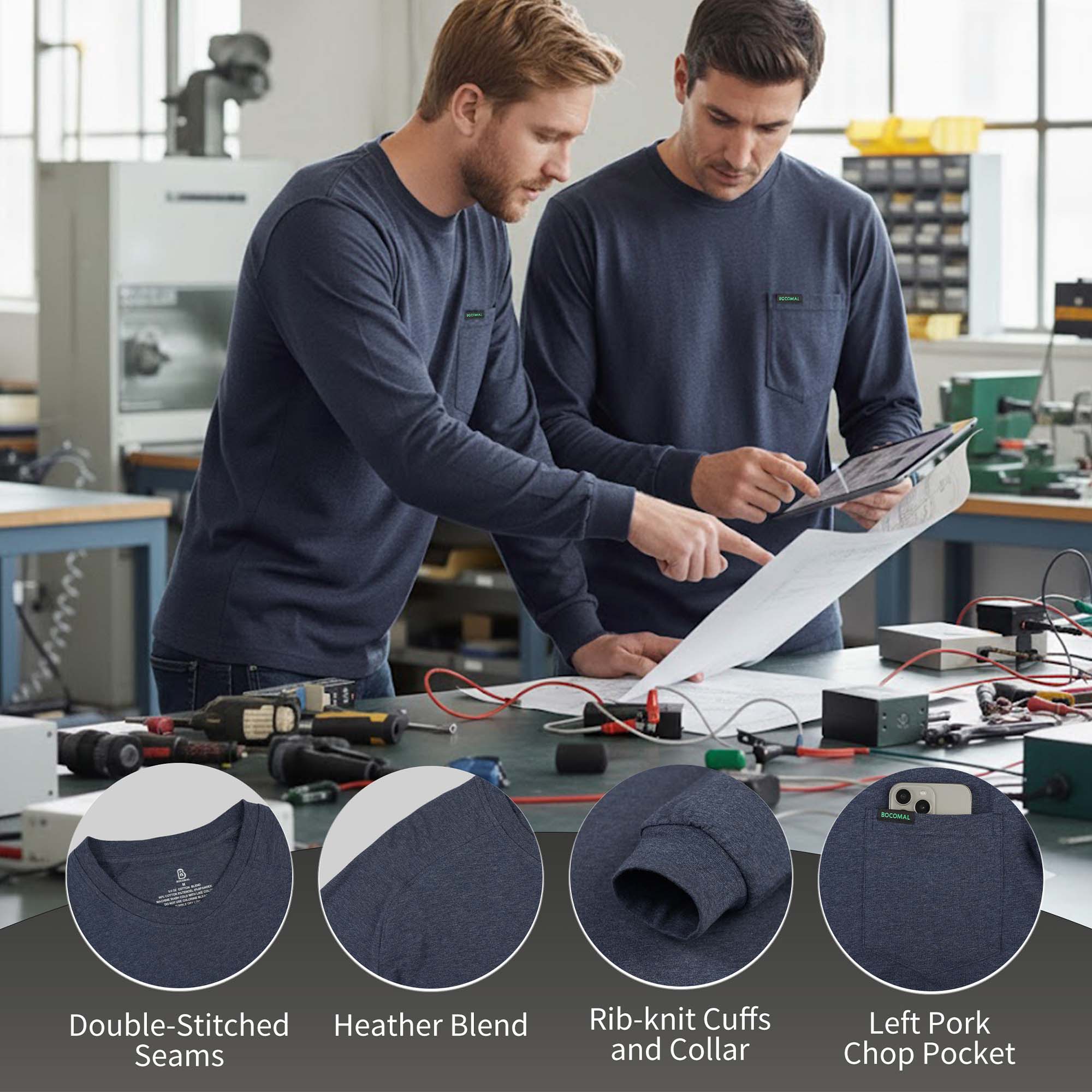 5oz Soft Cotton Tencel Blended Tee Relax Fit T-Shirt (NON-FR)-TS011A