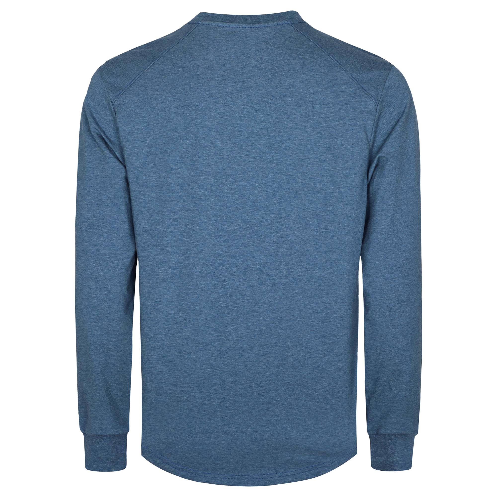 6OZ Henley Cotton Tencel Heather Blended Flame Resistant Work T-Shirt - A235