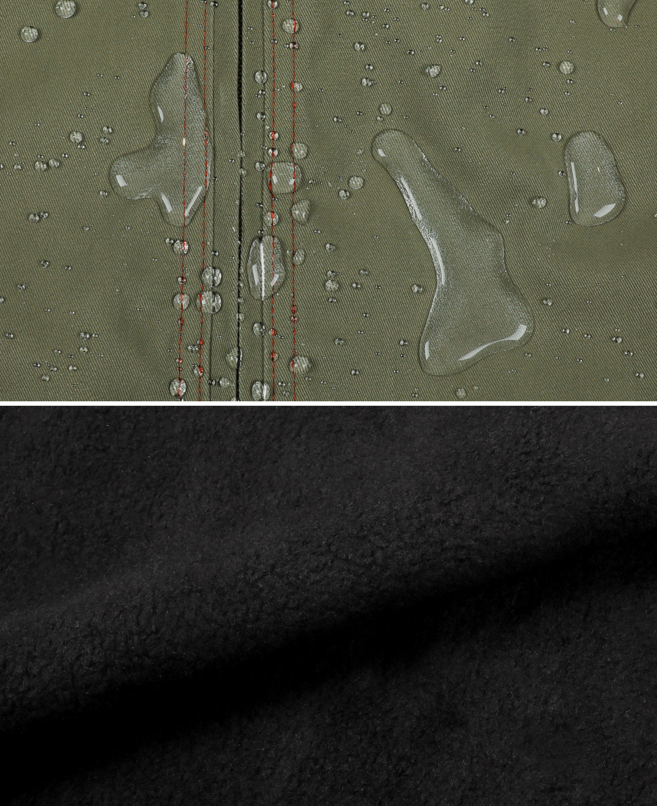 Lined Jacket Water/Rain Repellent and Oil Resistant/Fleece Lining-1426