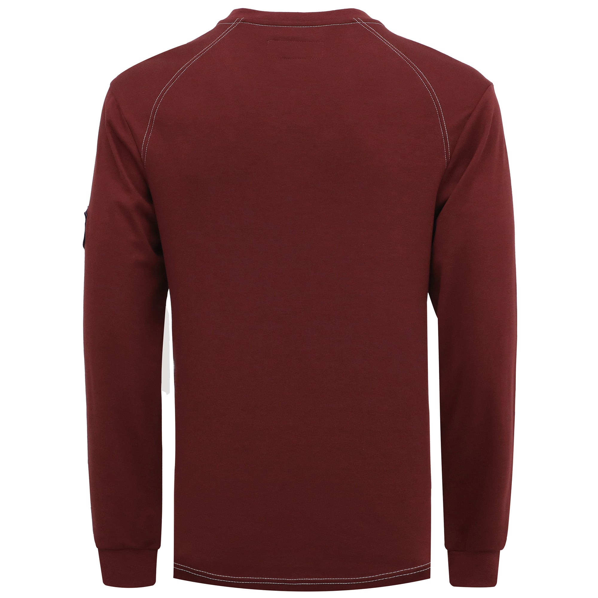 5.5oz Cotton Long Sleeve Henley Shirt Flame Resistant -9108