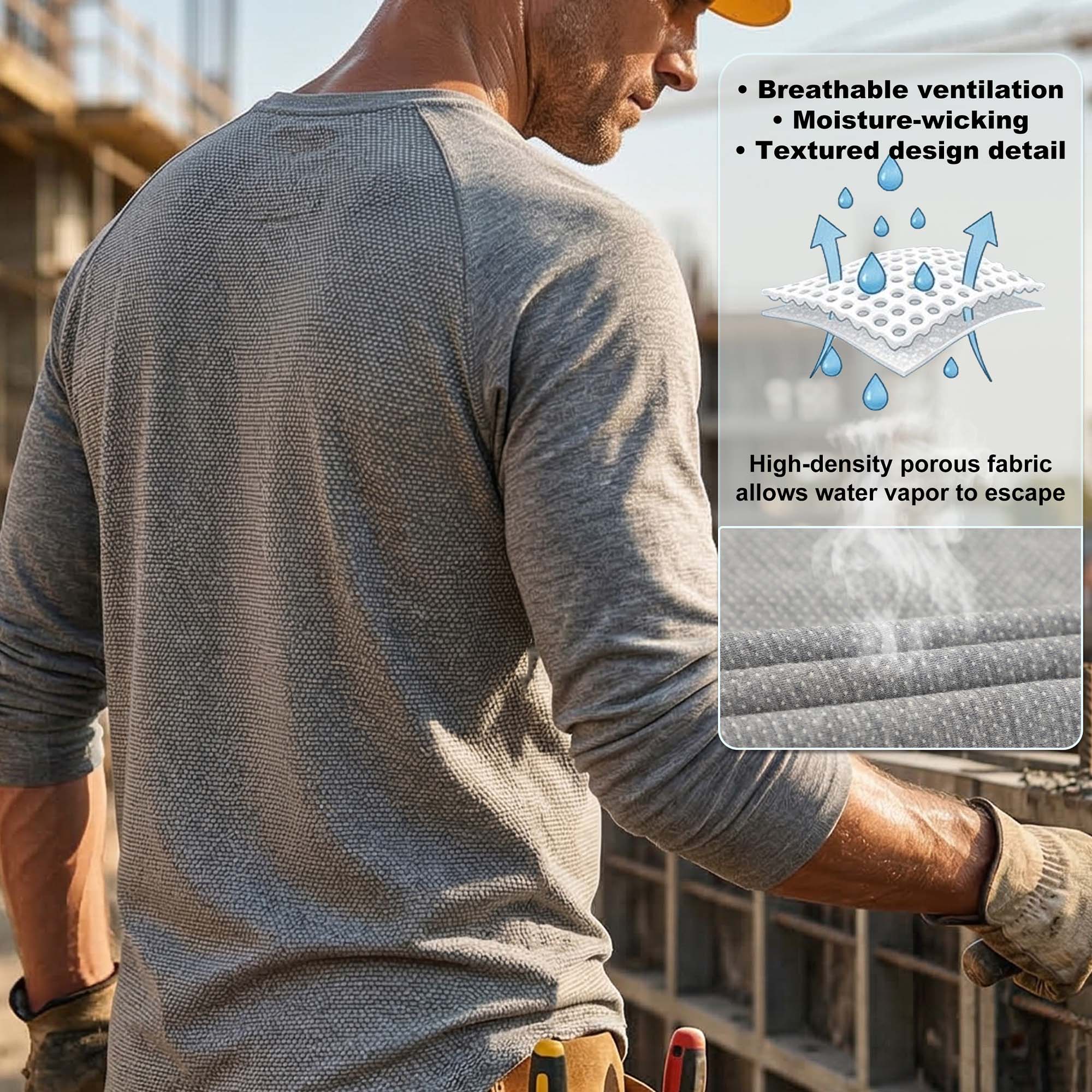 5.5OZ Lightweight Breathable Mesh T-Shirt (NON-FR) - TS011P