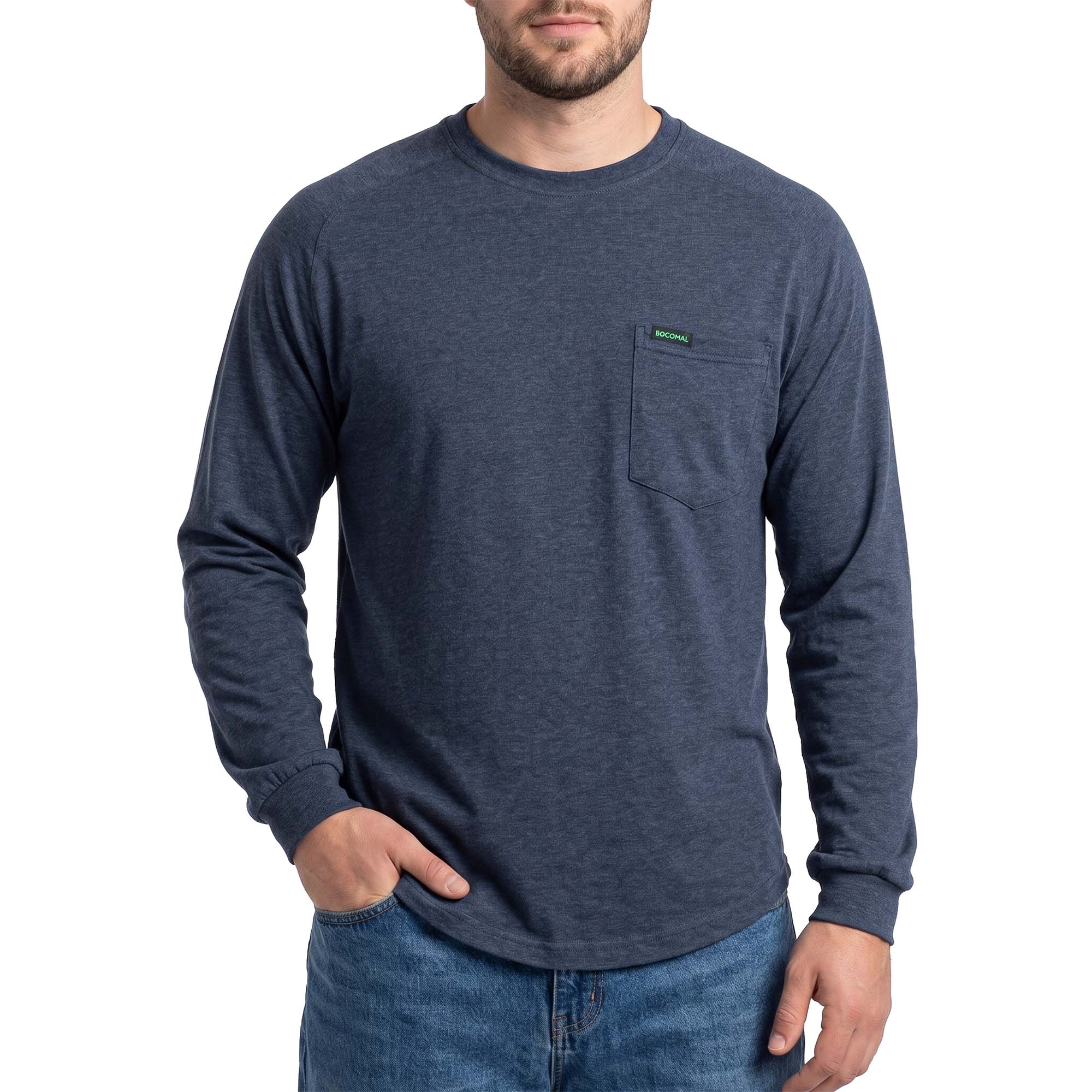 5OZ Soft Cotton Tencel Blended Tee Relax Fit T-Shirt (NON-FR)-TS011A