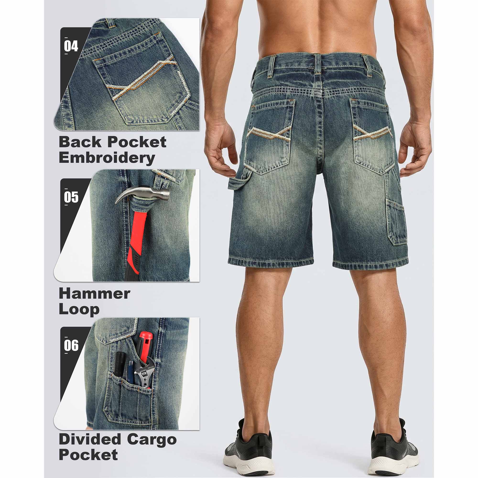 12.5OZ Heavy Duty 100% C Relaxed Denim Shorts (NON-FR)-PN102A