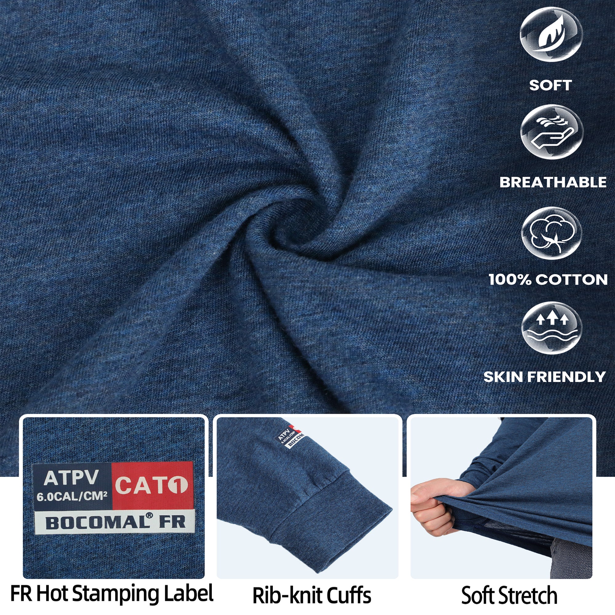 4.5OZ Vented Mesh Loose Fit EX Lightweight Flame Resistant Crew Neck T-Shirts-9717