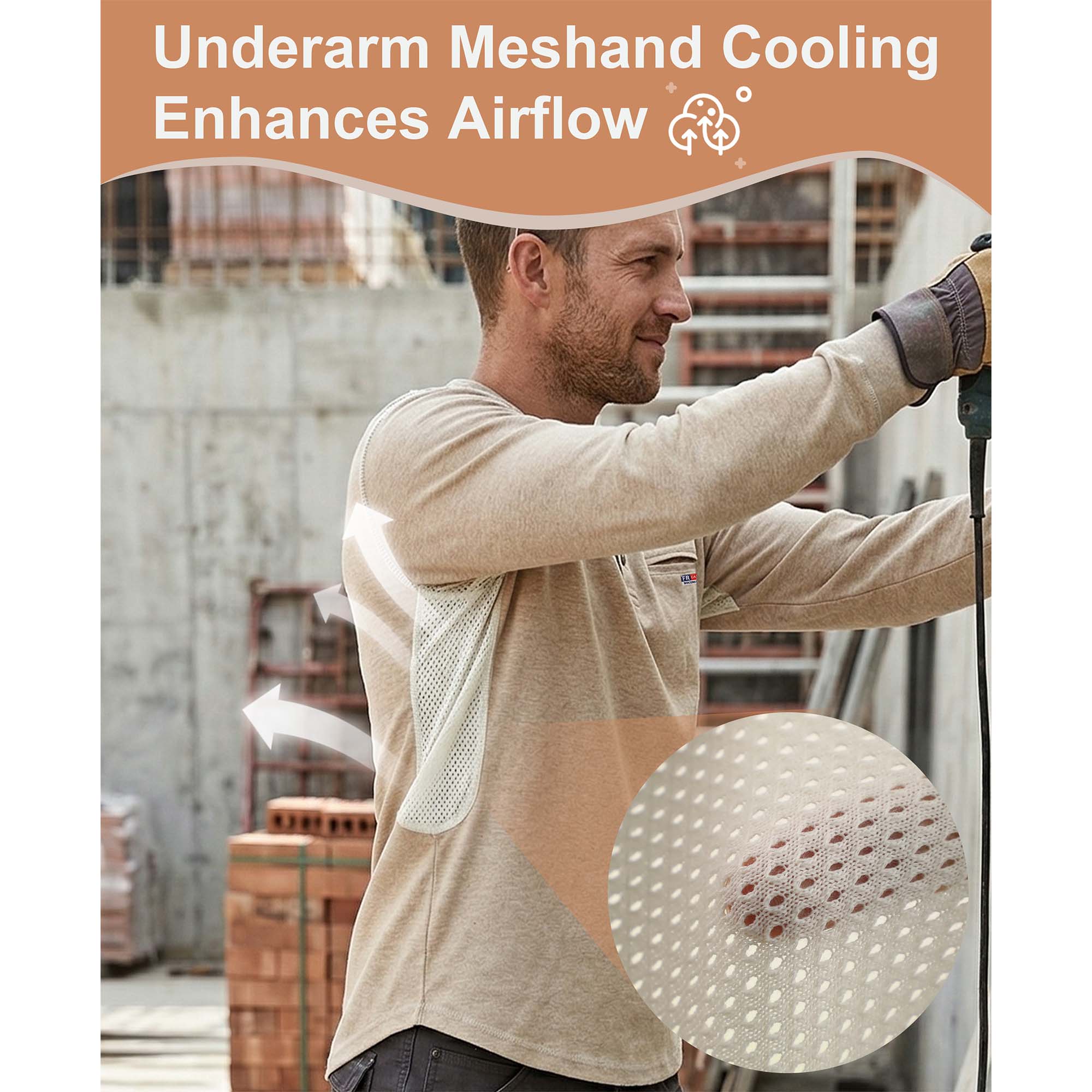 6OZ Breathable Vented Design FR T-Shirts - 6922