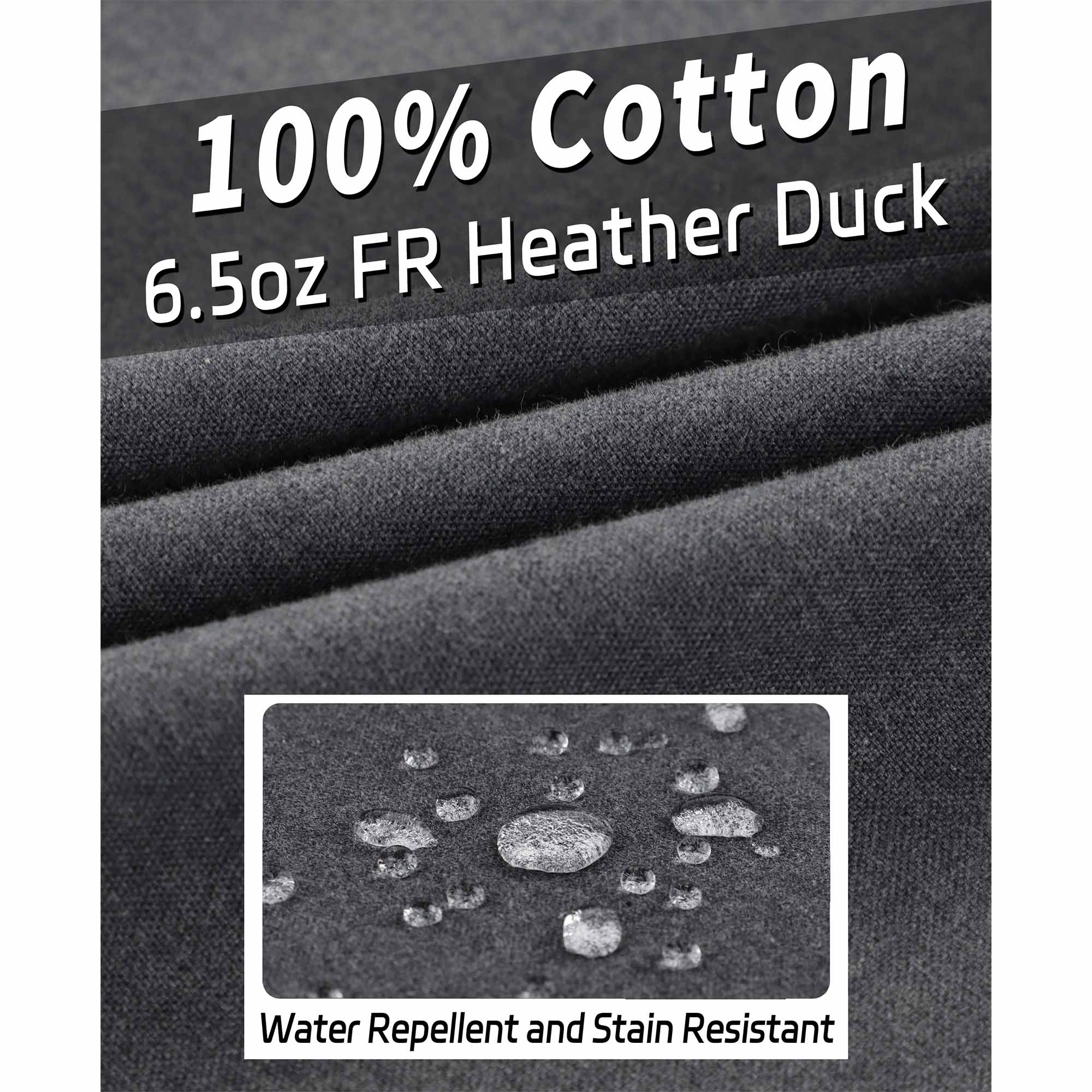 6.5OZ Dura-Light Soft Heather Duck FR Work Shirt -B639