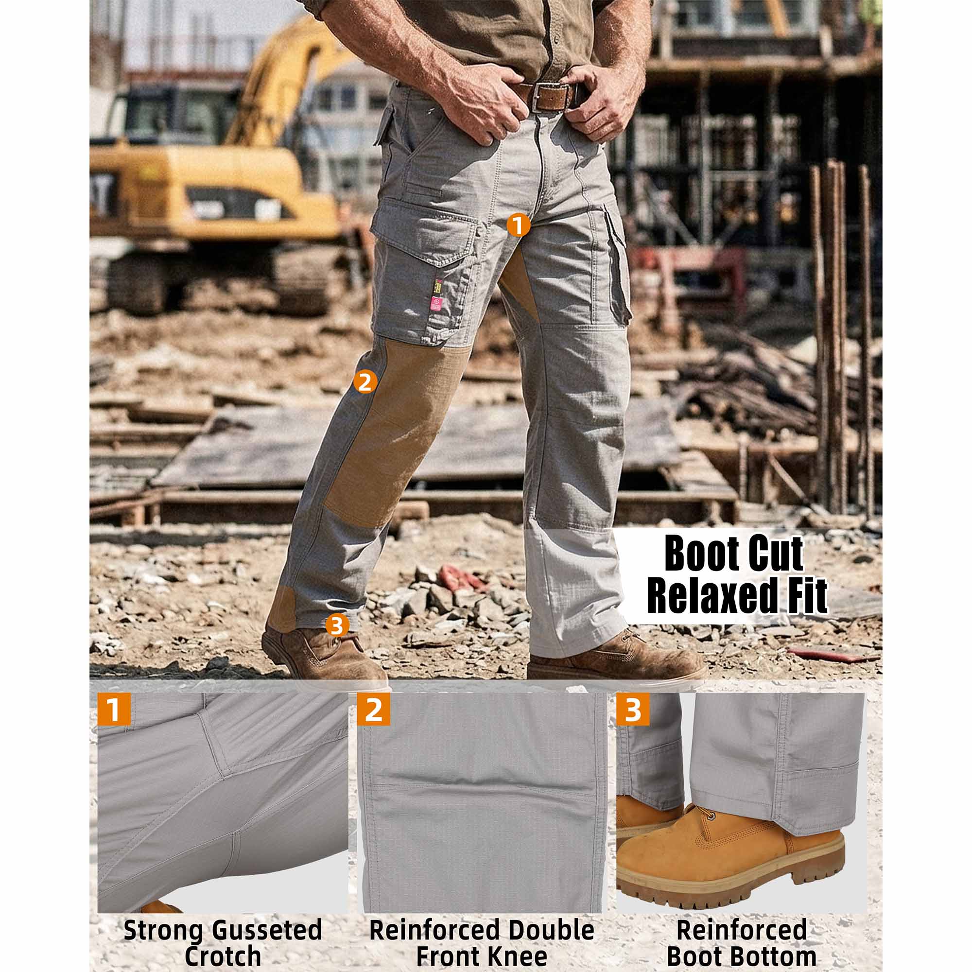 7OZ Lightweight FR Work Cargo Hiking Pant - B428