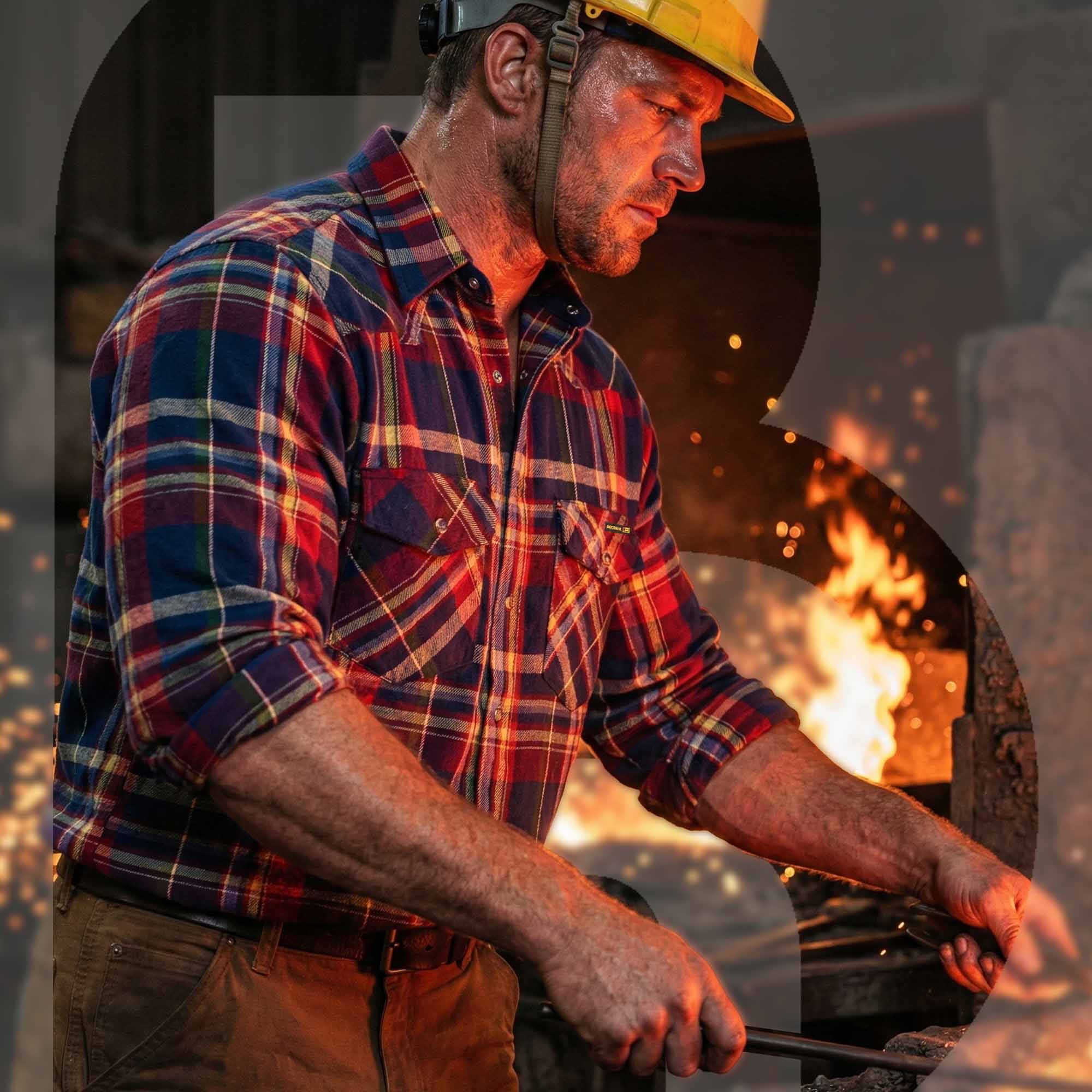 7.5OZ FR 100% C NFPA2112 Welding Shirt- 0910