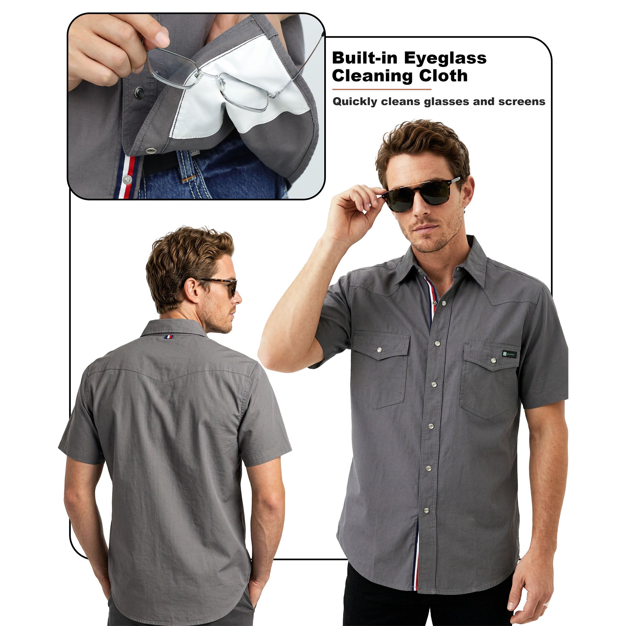 5OZ Lightweight 100% C Chambray Shirt (NON-FR)-SH041L