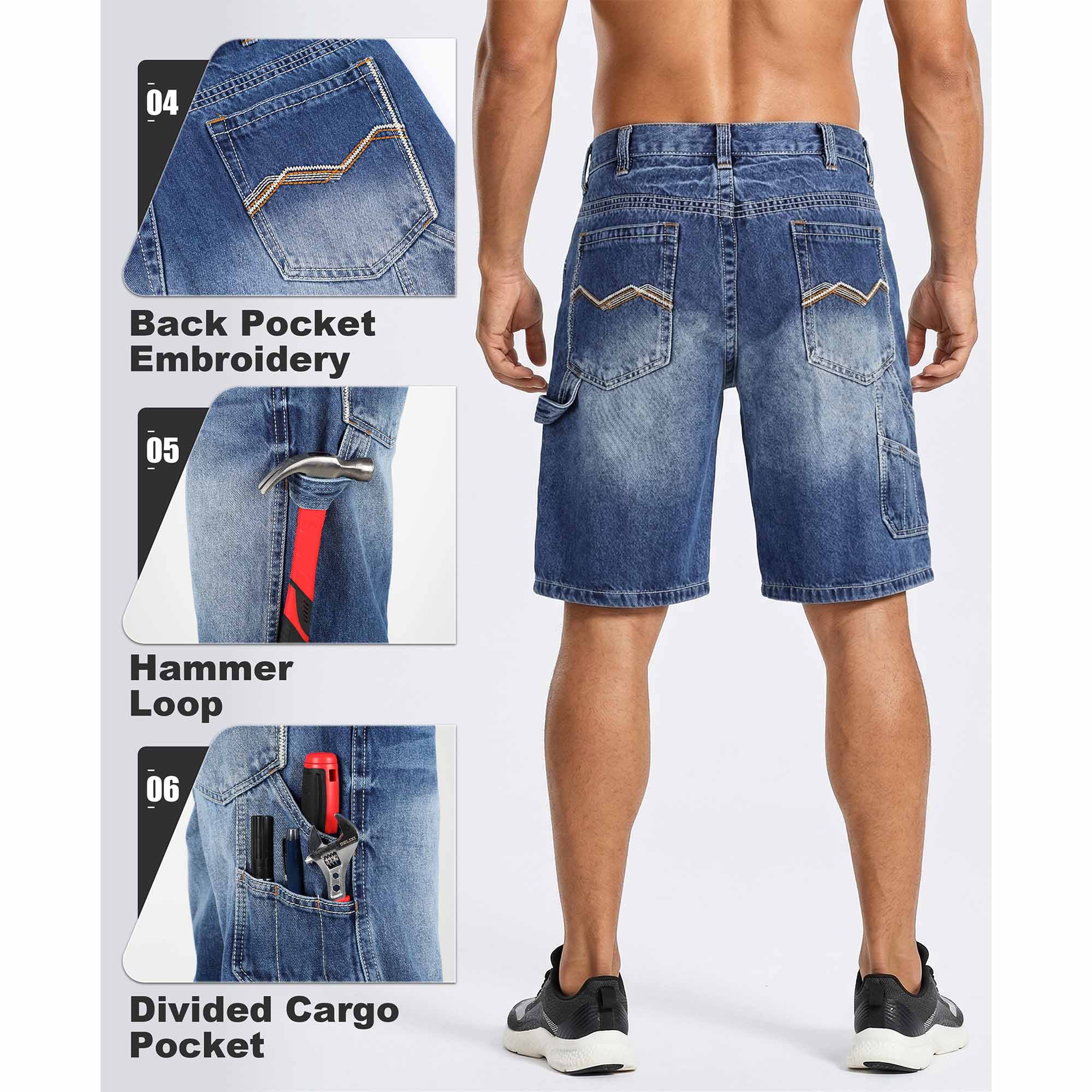 12.5OZ Heavy Duty 100% C Relaxed Denim Shorts (NON-FR)-PN102A