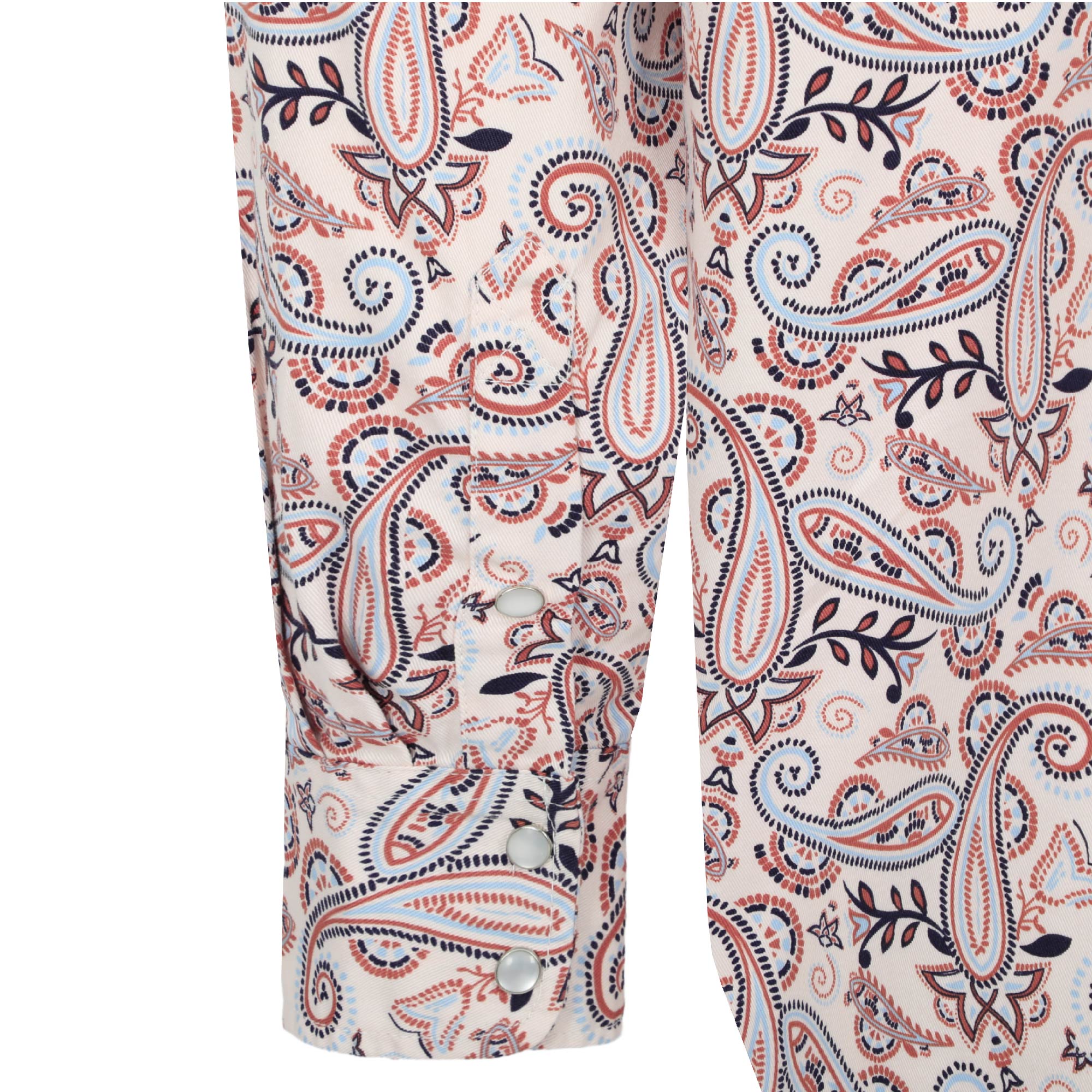 6.5OZ Lightweight Printed FR Shirts With Pearl Snap-0916A