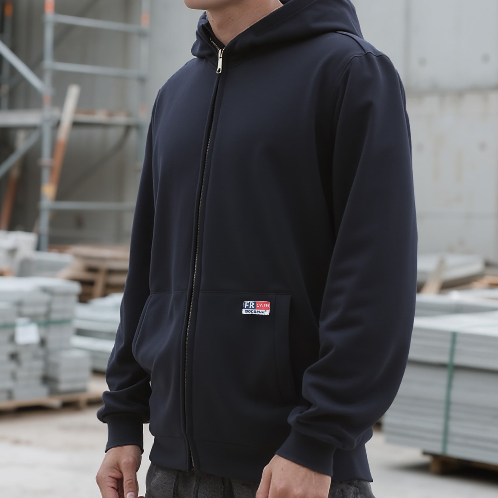 12.5oz Heavyweight Permanent Flame Resistant Modacrylic Cotton Hooded Sweatshirts-9634/9534