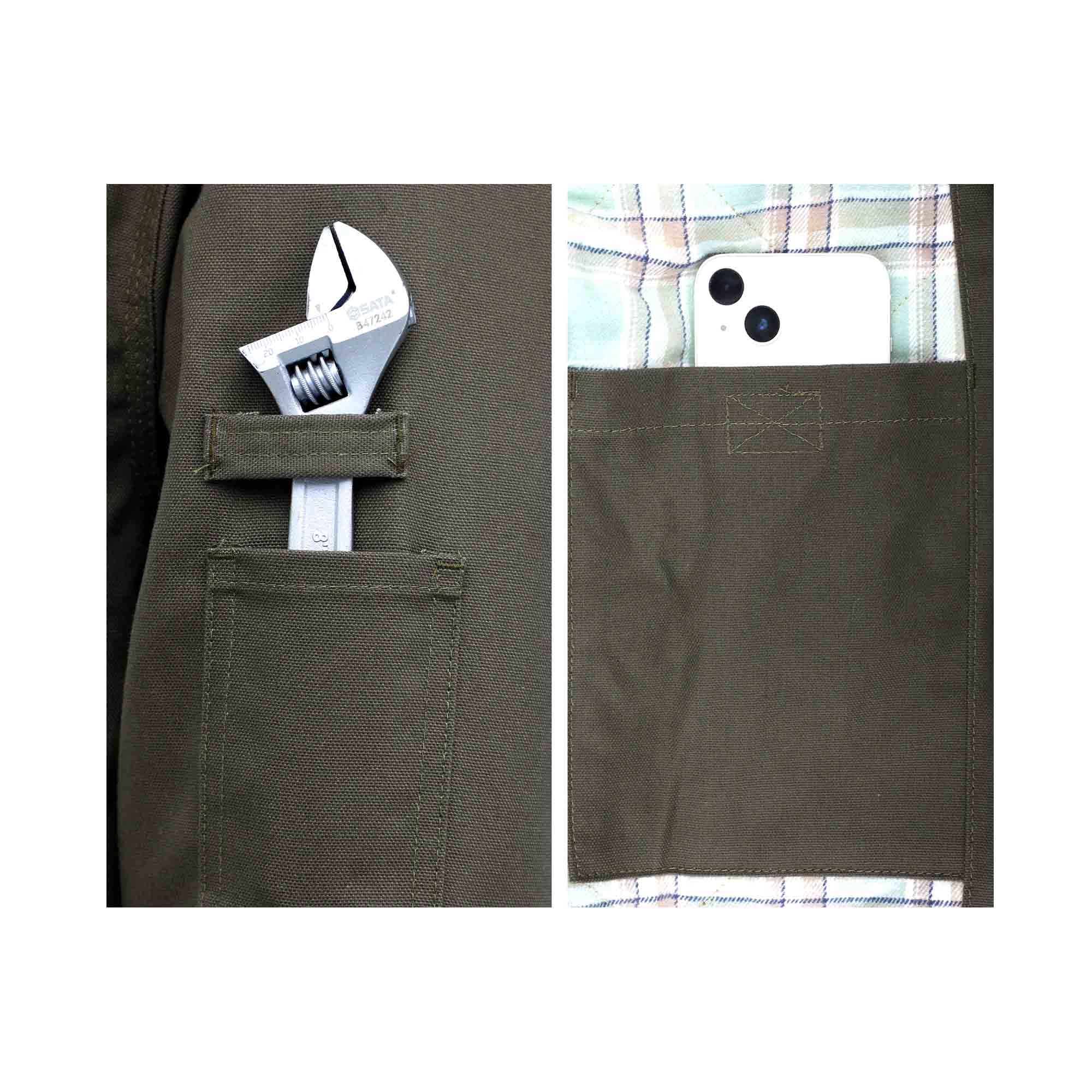 Lined Jacket Water/Rain Repellent and Oil Resistant(Soft Flannel Lining)-3004