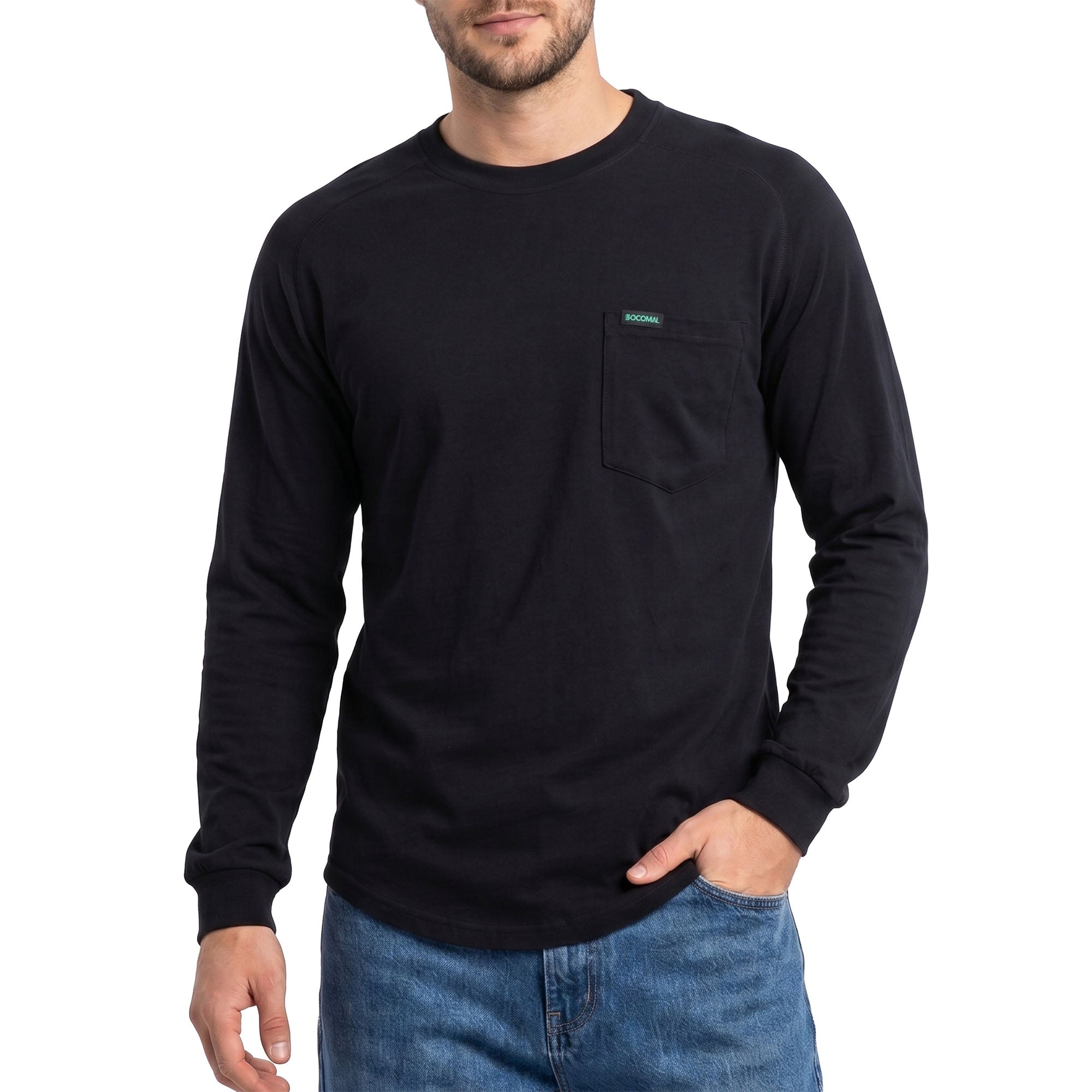 5OZ Soft Cotton Tencel Blended Tee Relax Fit T-Shirt (NON-FR)-TS011A