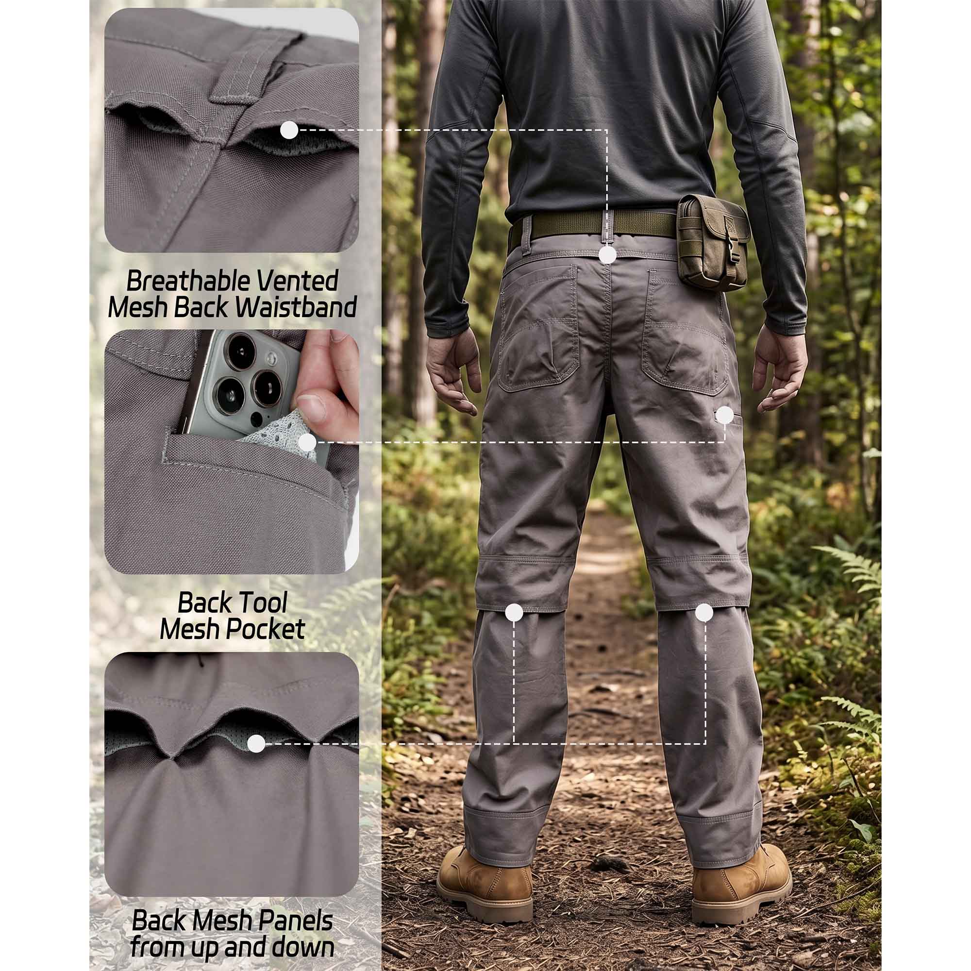 6.5OZ Breathable Airflow Vented Design FR Cargo Pants for Summer-B339