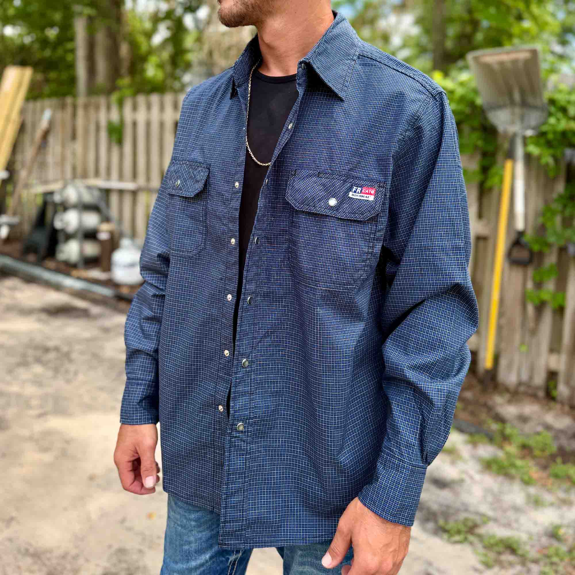 5.5OZ FR Plaid Shirt - B841