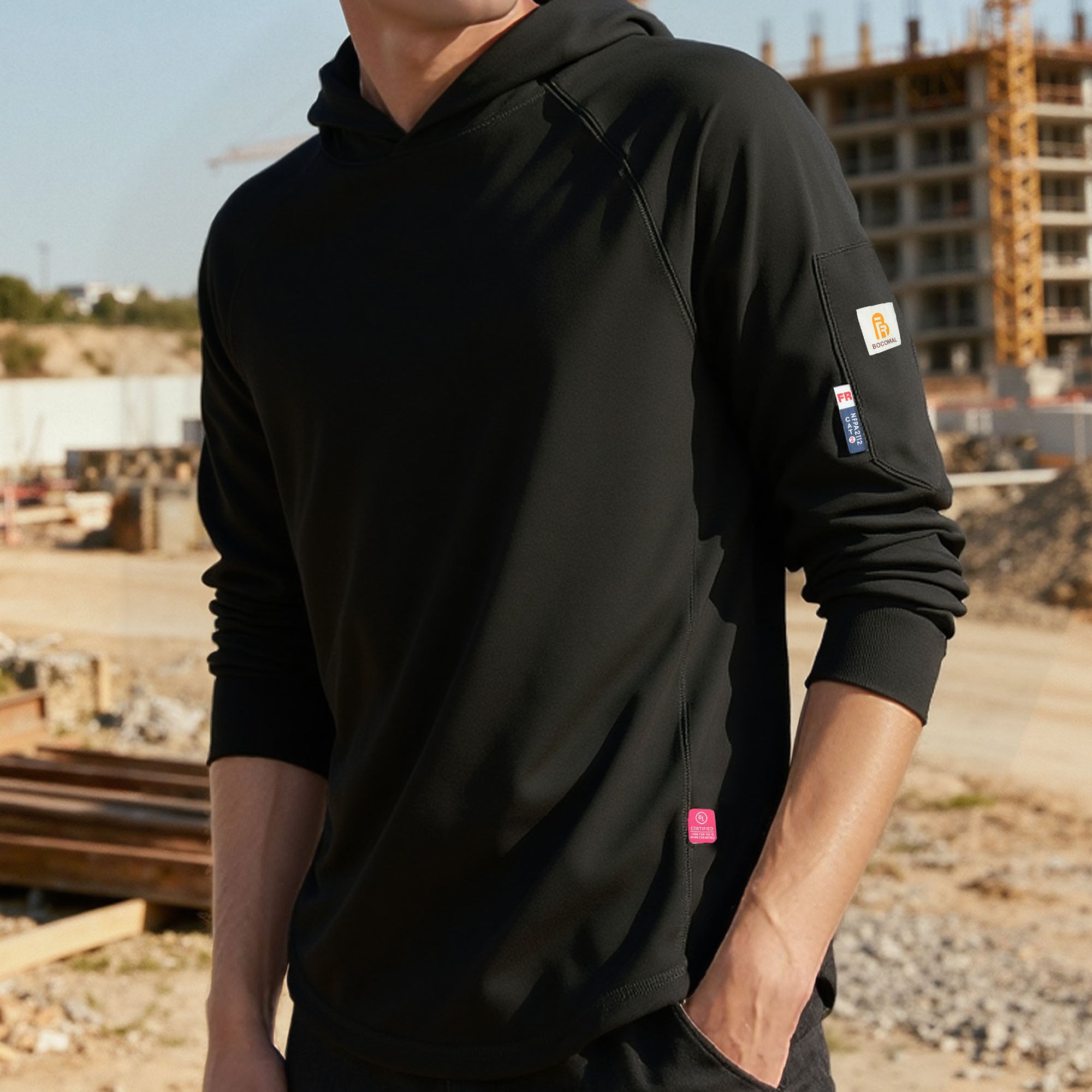 Printed Series Flame Resistant NFPA2112 CAT2 Work T-Shirt/Hoodies(Final Sale)