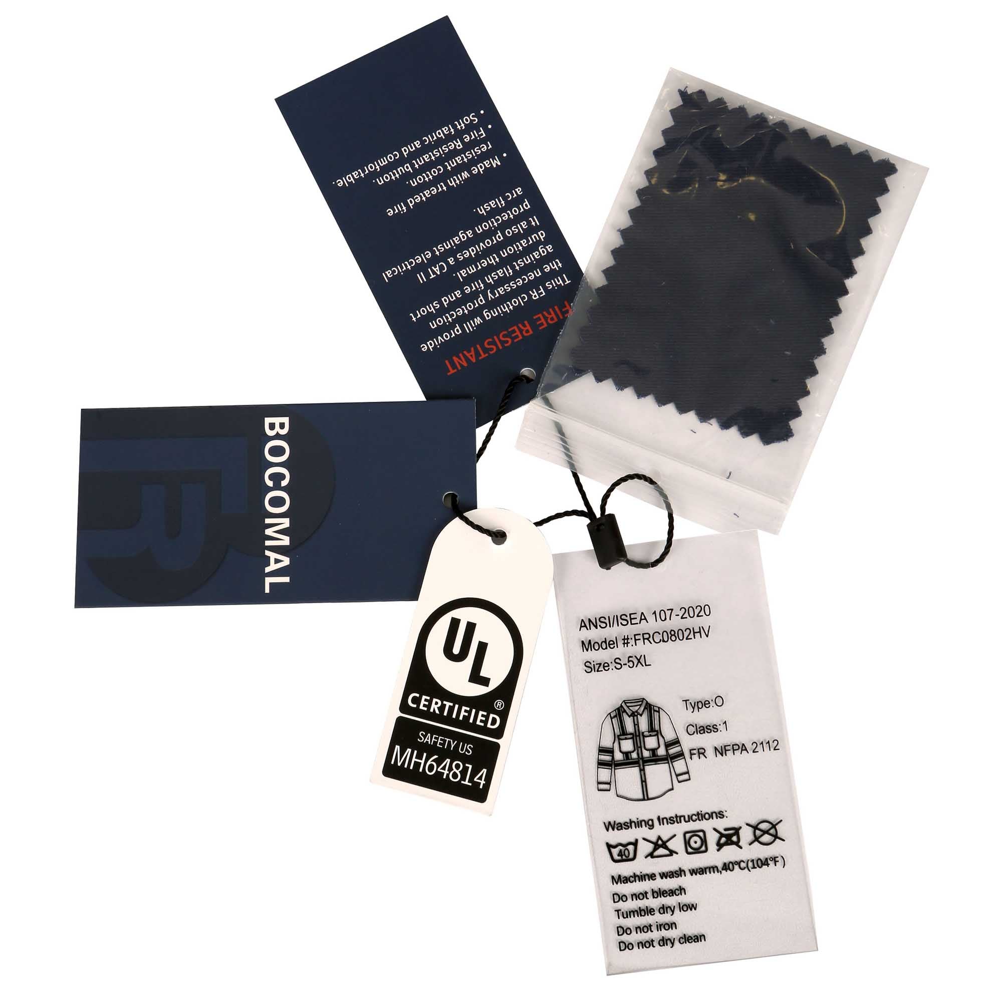 6.5OZ FR Hi Vis Work Shirts with Pearl Snap/Type O Class 1-0902HV