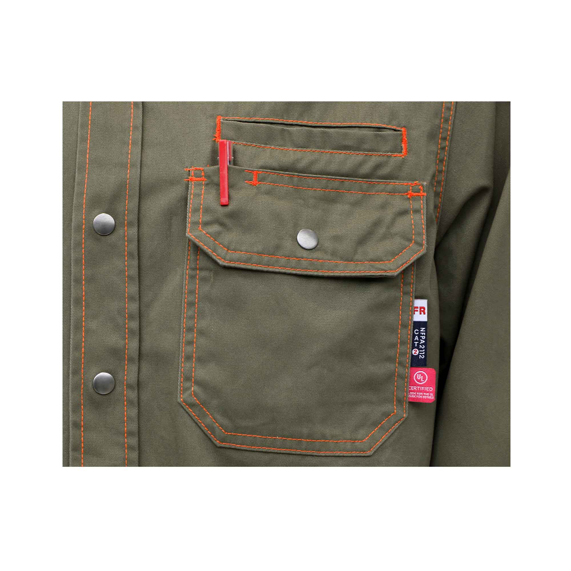 7.5OZ Solid Color  Shirts With Metal Button/Decorative Thread(Final sale)-3701