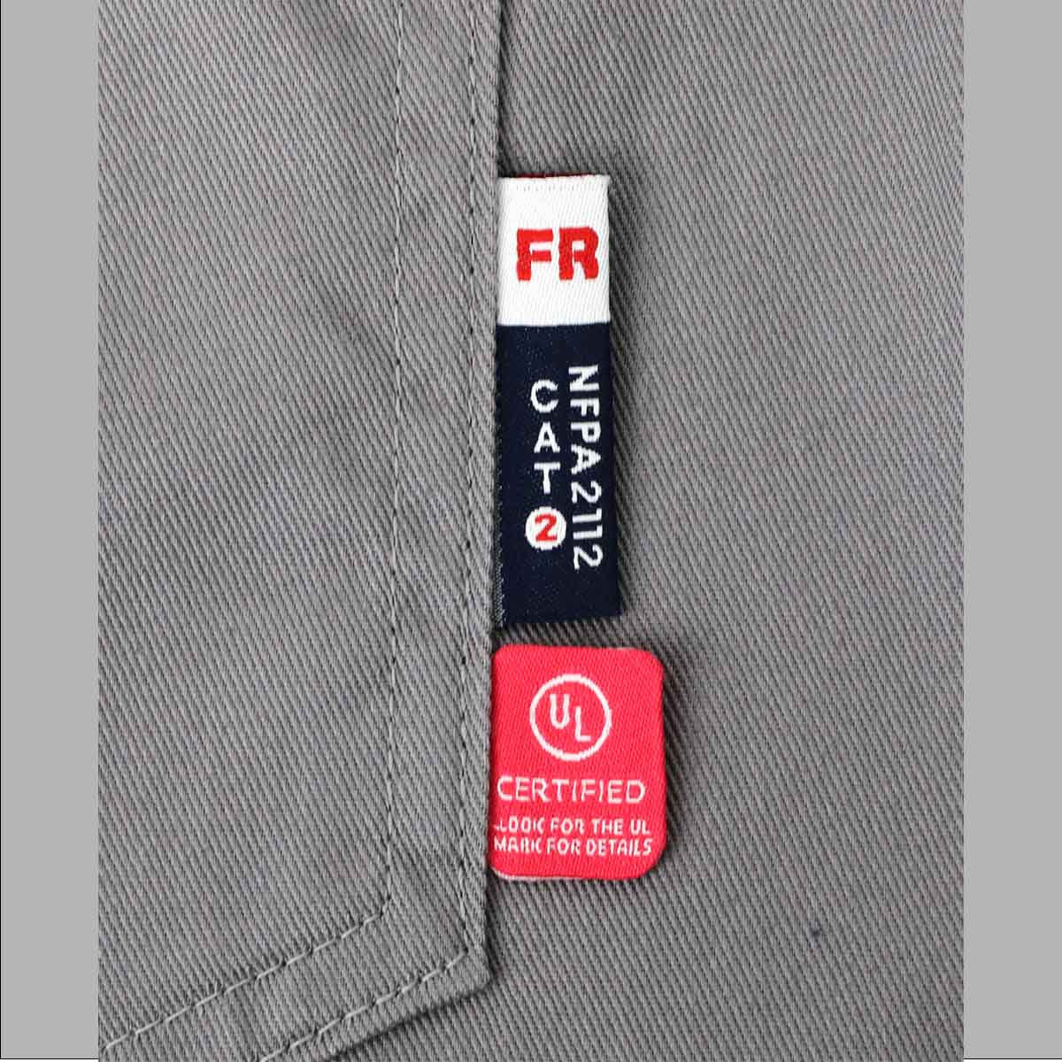 6.5OZ Pearl Snaps Two Tone Plaid/Solid Flame Resistant Cotton Welding Shirt-0907P