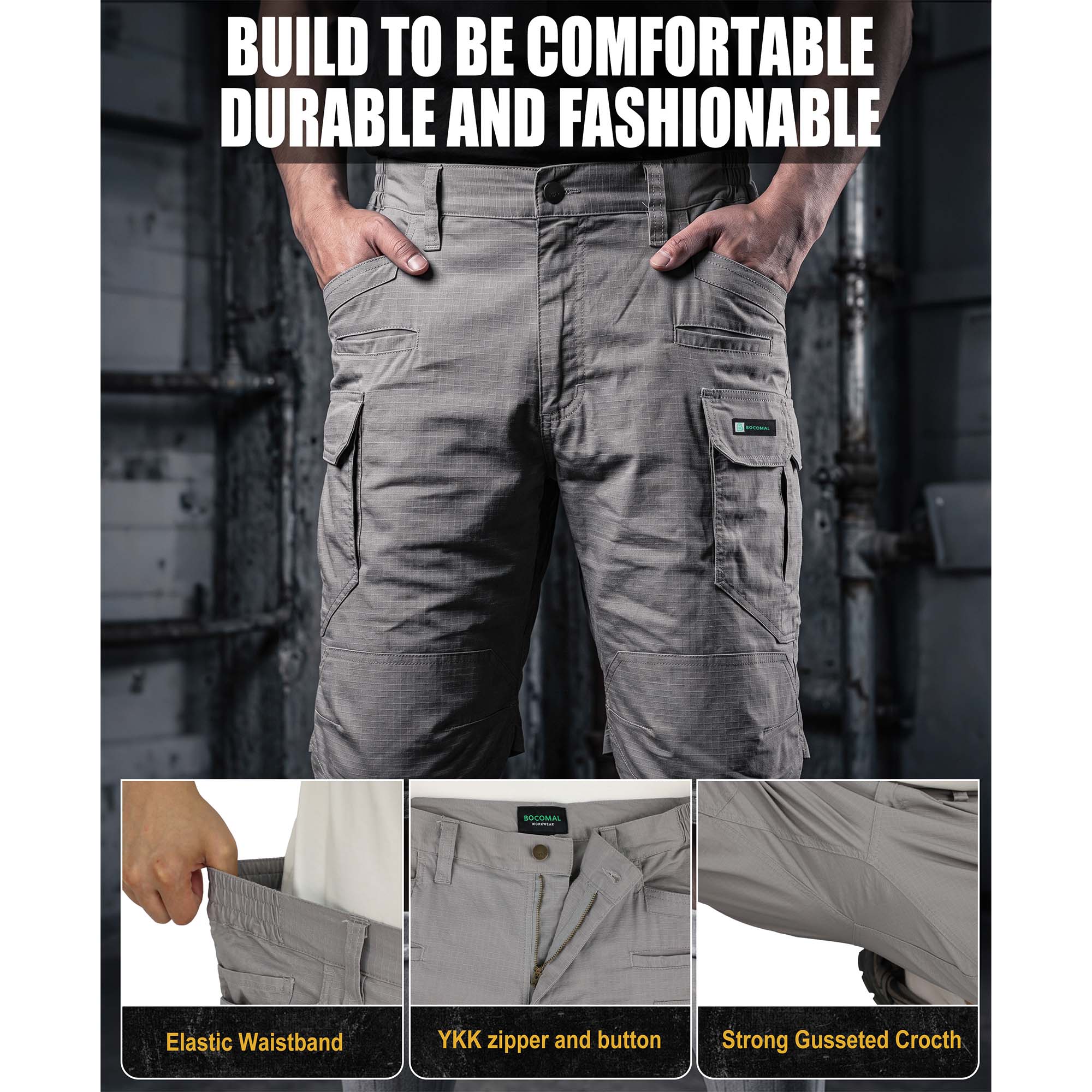 6.5OZ Lightweight Work Cargo Shorts (NON-FR) - PN061R