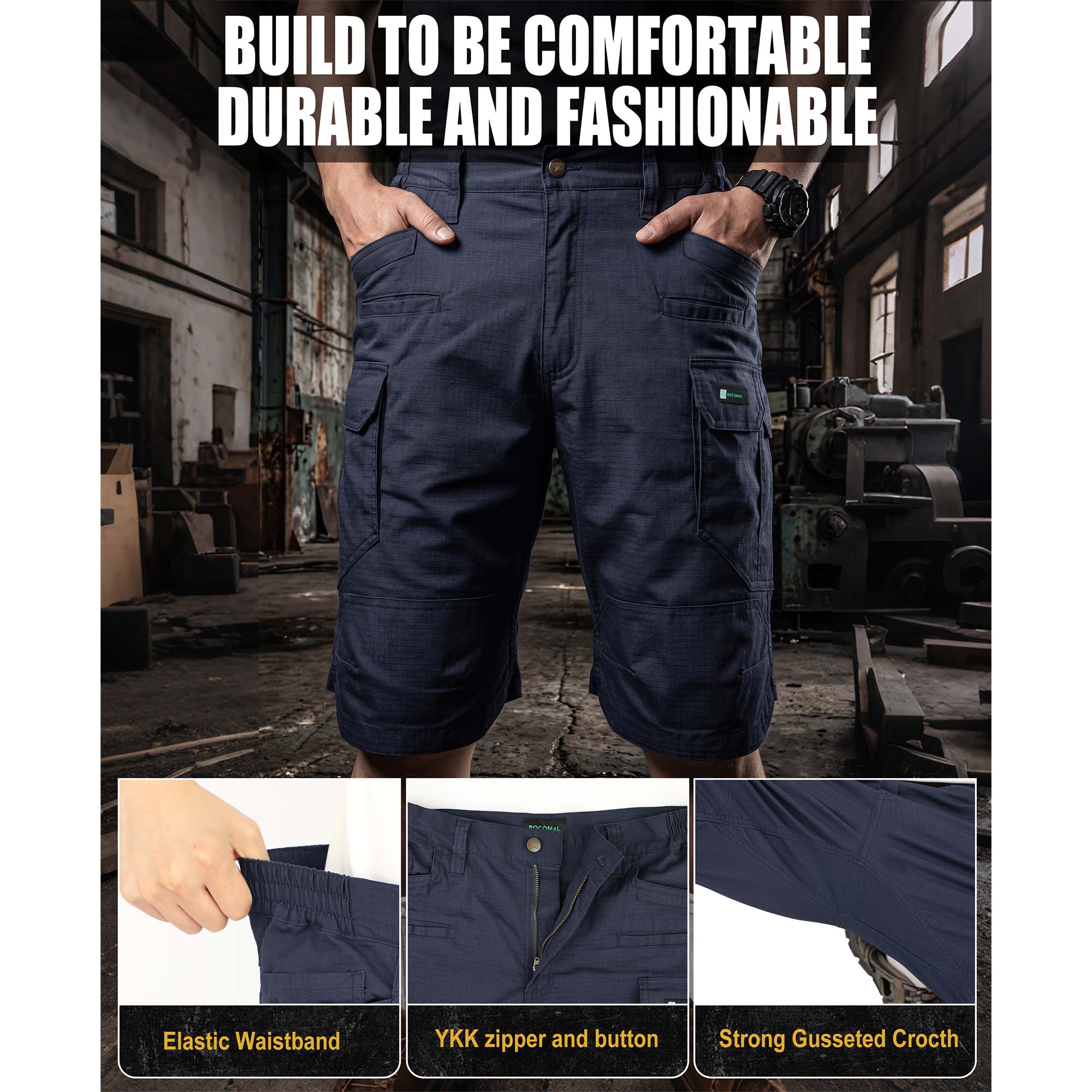 6.5OZ Lightweight Work Cargo Shorts (NON-FR) - PN061R