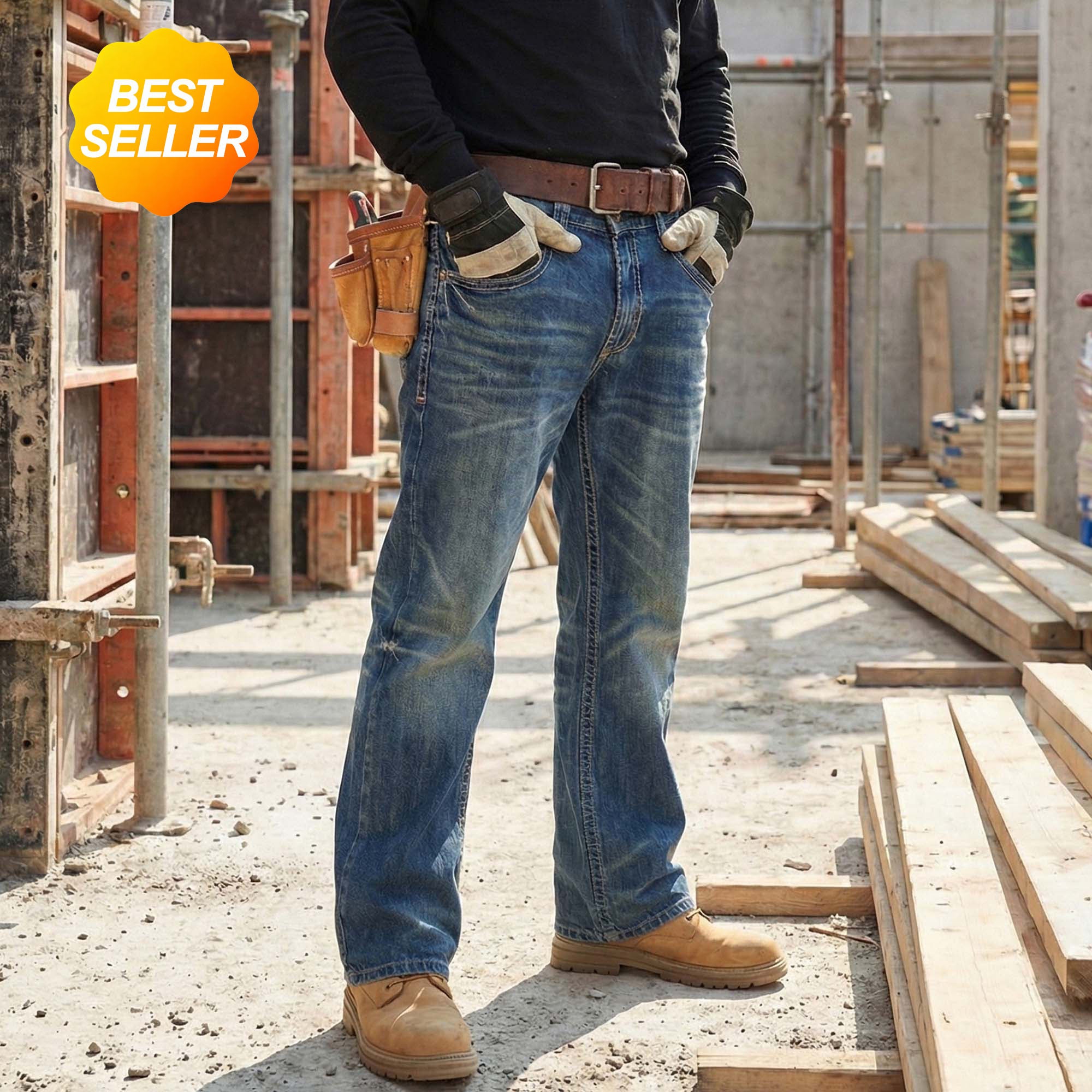 12OZ Relaxed Fit Boot Cut Retro FR Jeans -8305