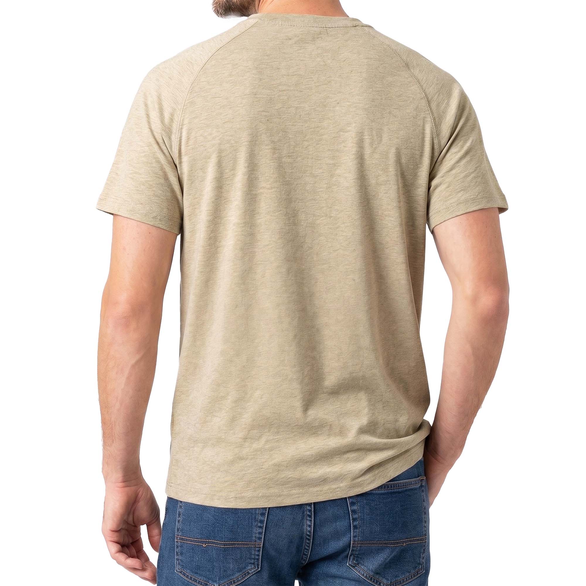 5.5OZ Lightweight Henley Short Sleeve T-Shirts(NON-FR) - TS011M