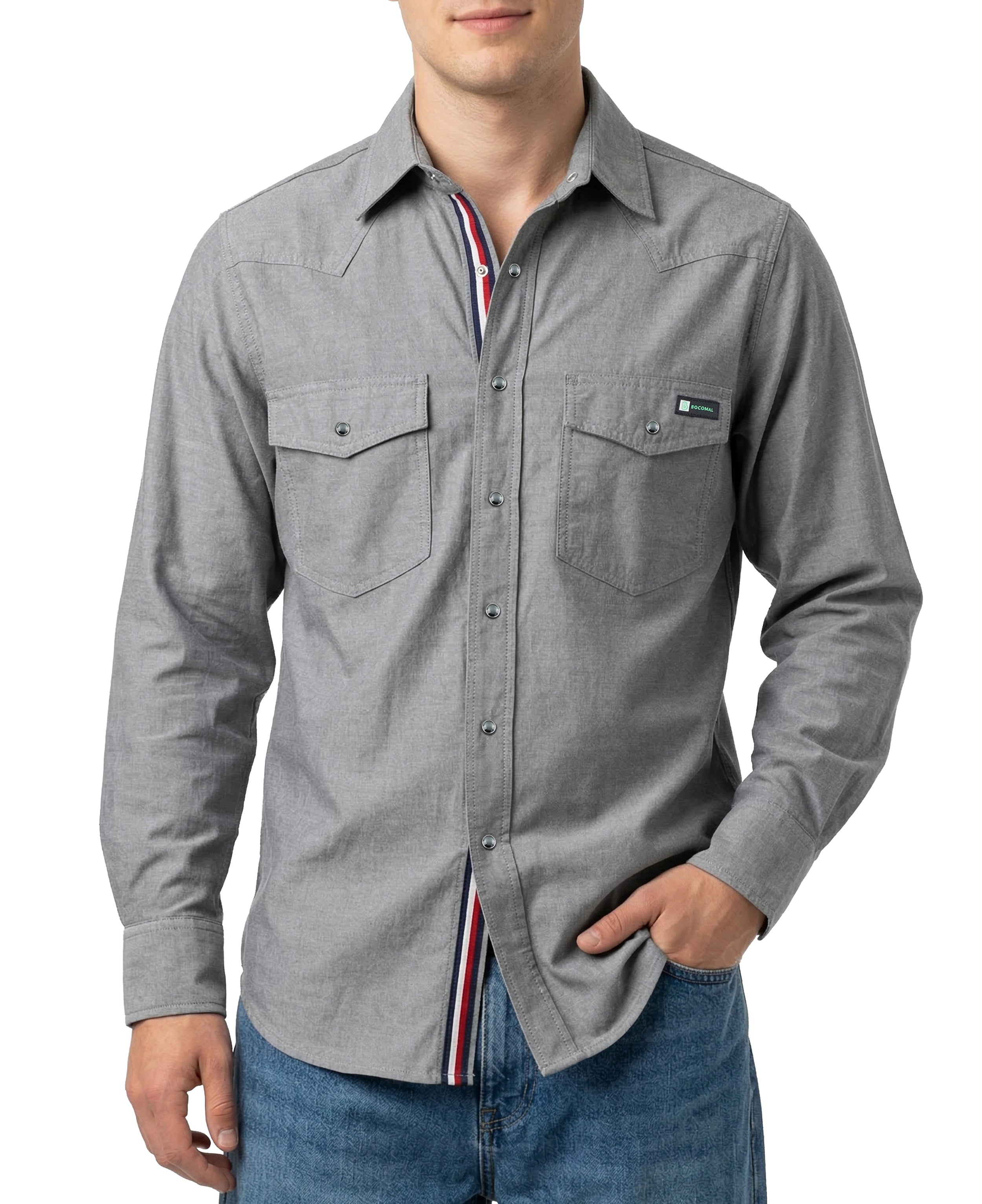 5OZ Lightweight 100% C Chambray Work Shirts(NON-FR) - SH041Q