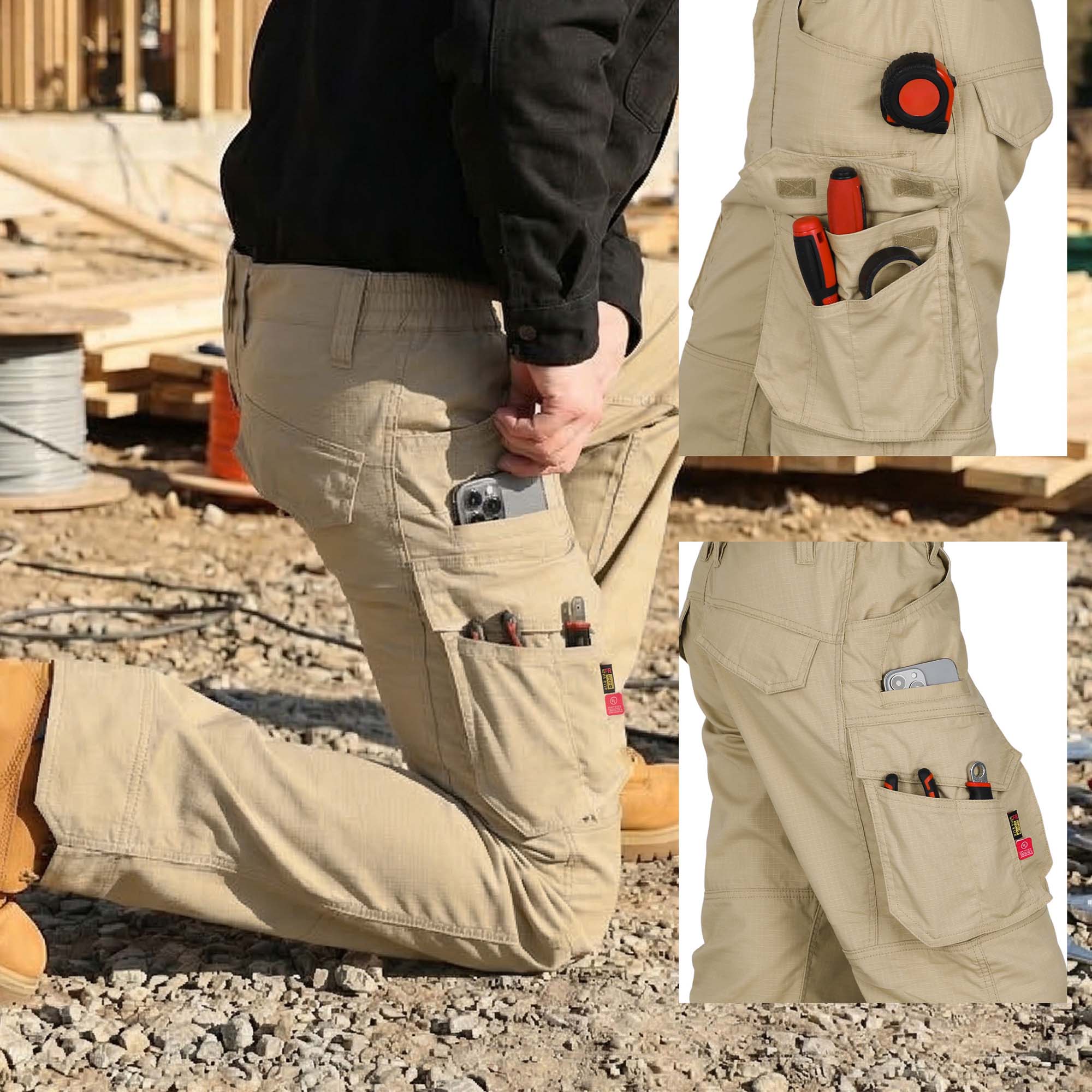 7OZ Lightweight FR Work Cargo Hiking Pant - B428