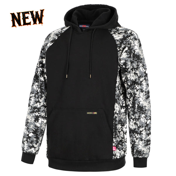 12oz Heavyweight Cotton Fleece Pullover Camouflag FR Hooded Sweatshirts