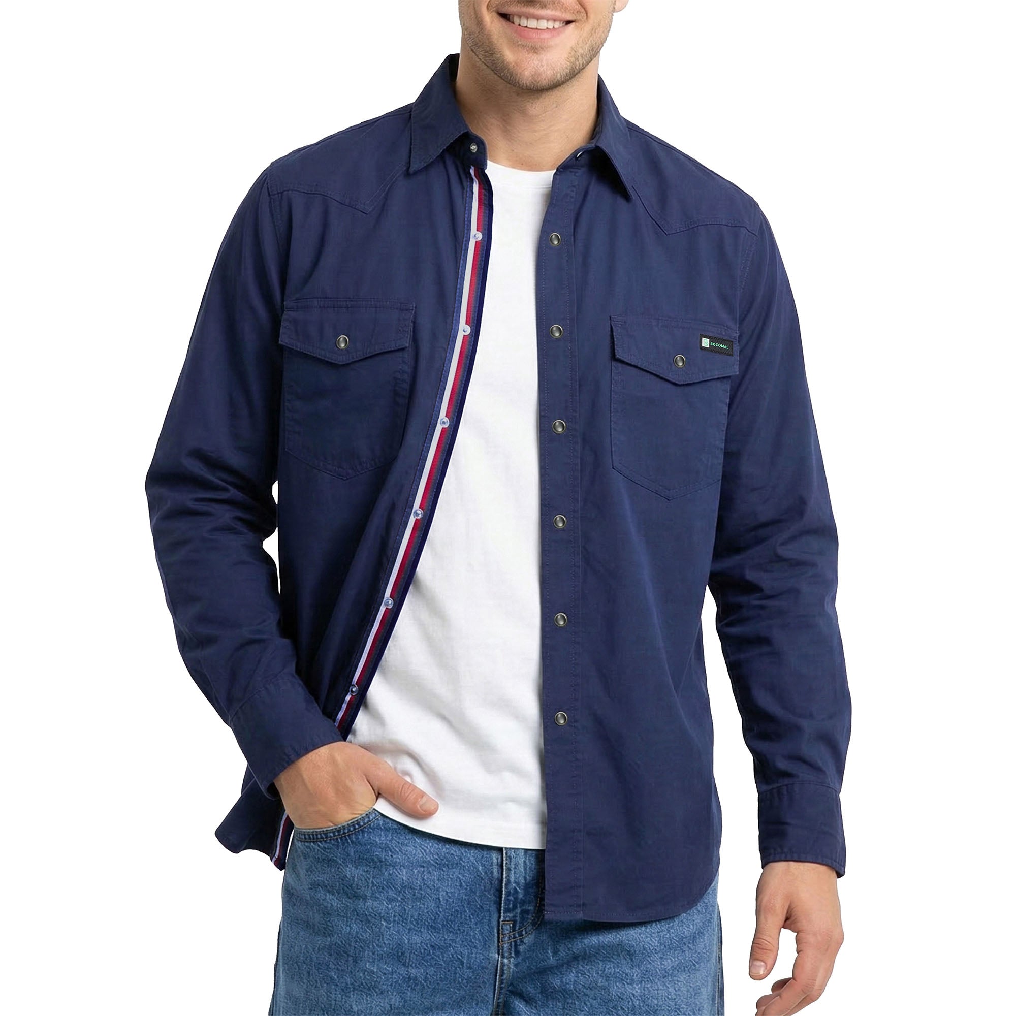 5OZ Lightweight 100% C Chambray Work Shirts(NON-FR) - SH041Q