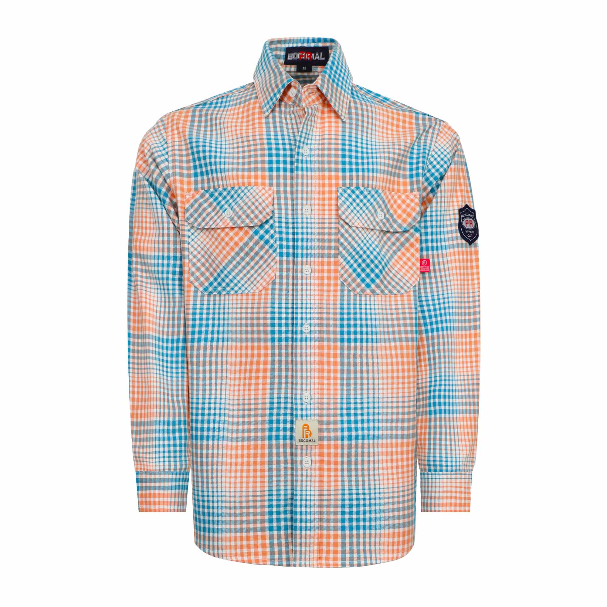 7OZ Classic Plaid FR Shirts With Button