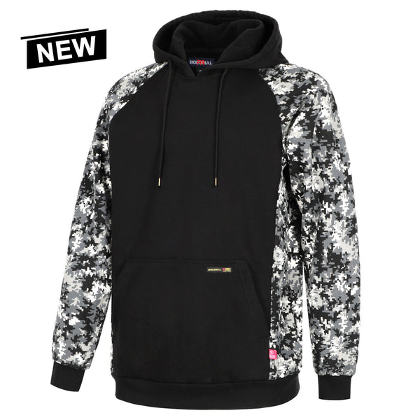 12oz Heavyweight Cotton Fleece Pullover Camouflag FR Hooded Sweatshirts