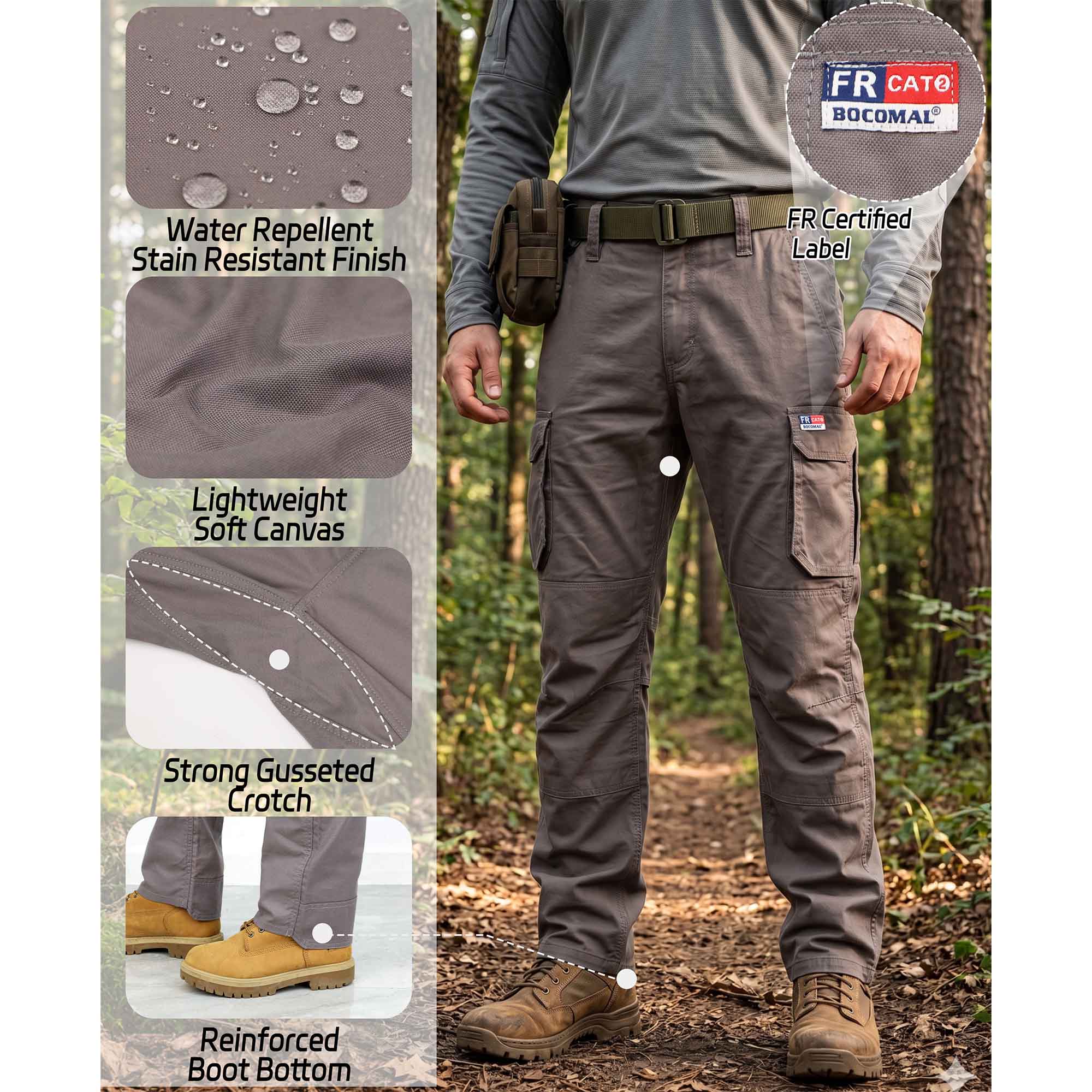 6.5OZ Breathable Airflow Vented Design FR Cargo Pants for Summer-B339