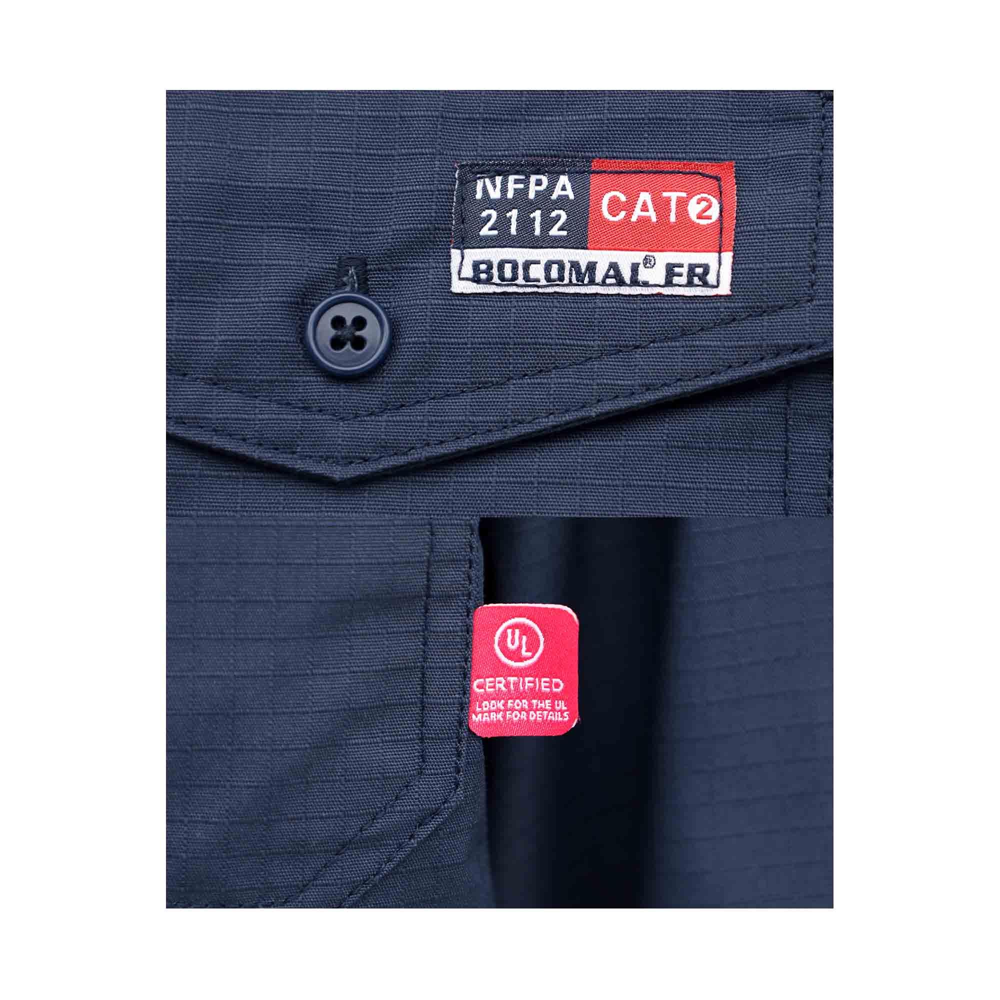 6OZ Solid Ripstop Water Repellent Work Shirt -6628