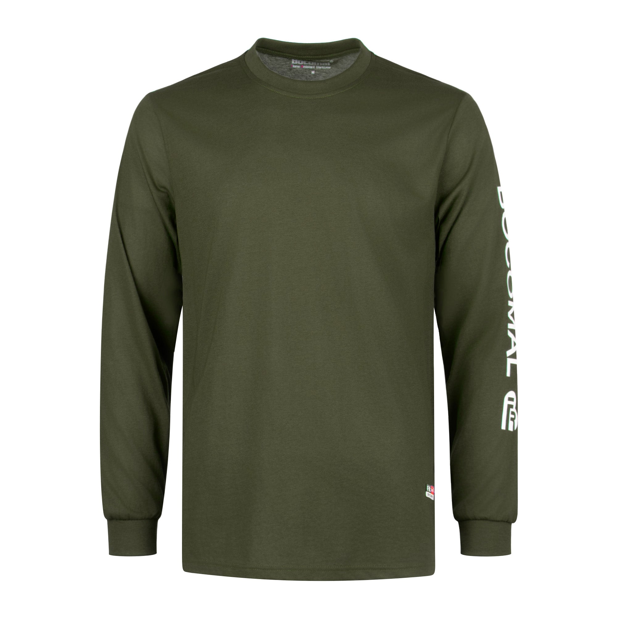 4.5OZ 100%Cotton Lightweight FR Tee with Left Sleeve Print(Clearance: Limit 2pcs)-C117