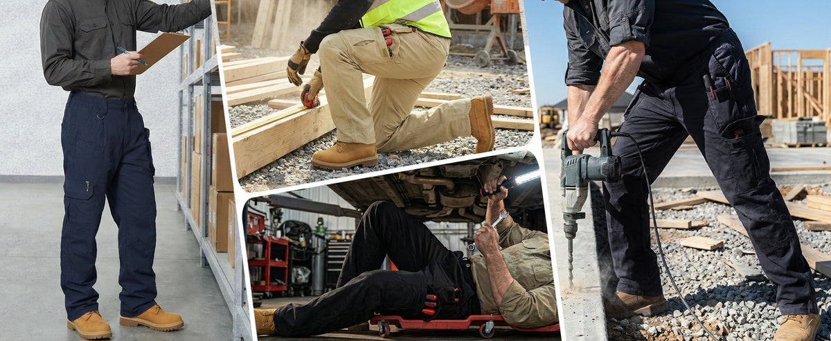 6OZ 10-Pocket Relaxed Fit Stretch Ripstop Cargo Pants（NON-FR）-PN061F