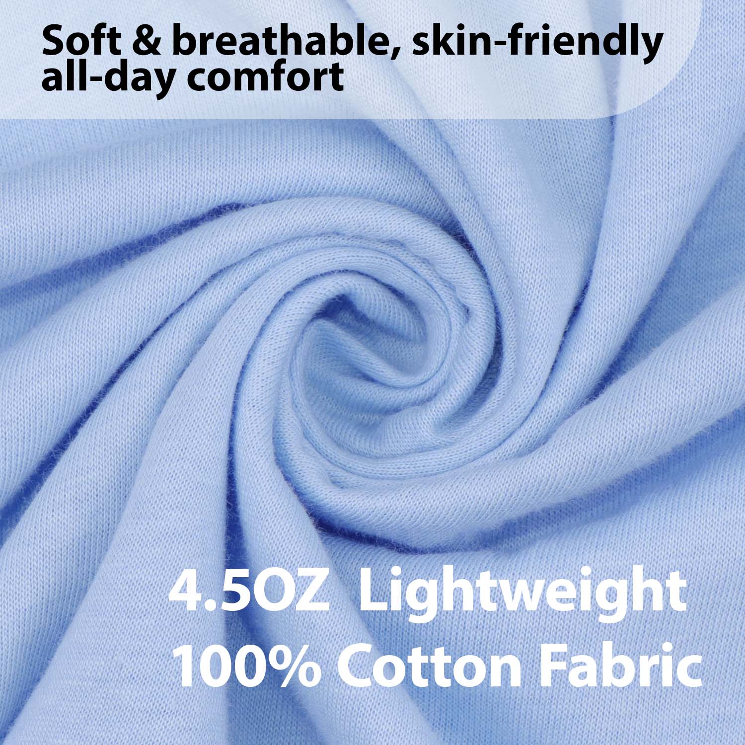 4.5OZ 100%Cotton Lightweight FR Tee with Left Sleeve Print(Clearance: Limit 2pcs)-C117