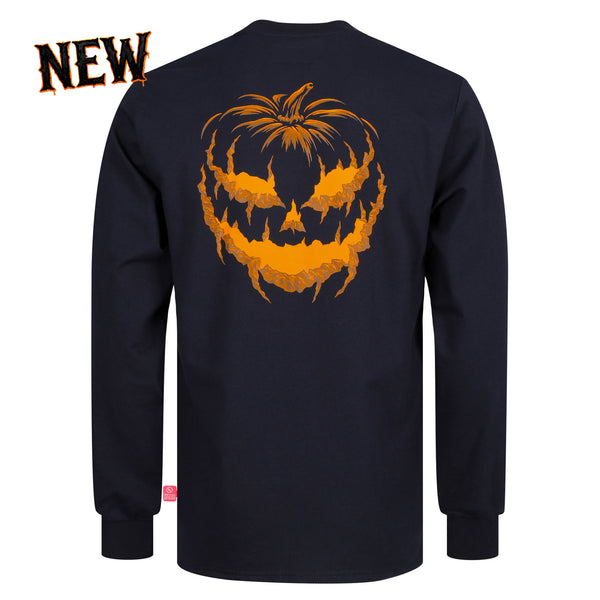 7oz Midweight Flame Resistant Pumpkin Print T-Shirts for Halloween Gifts