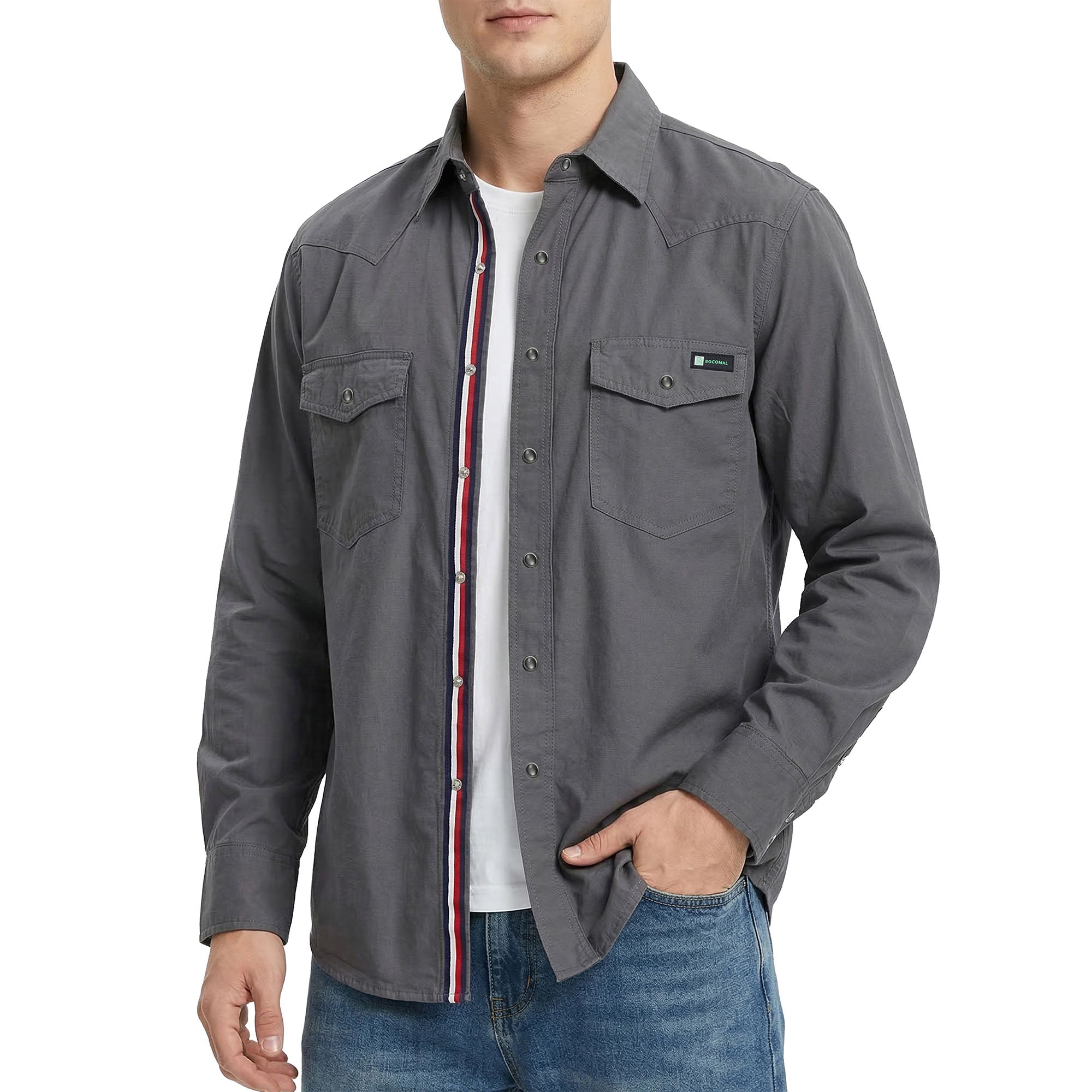 5OZ Lightweight 100% C Chambray Work Shirts(NON-FR) - SH041Q