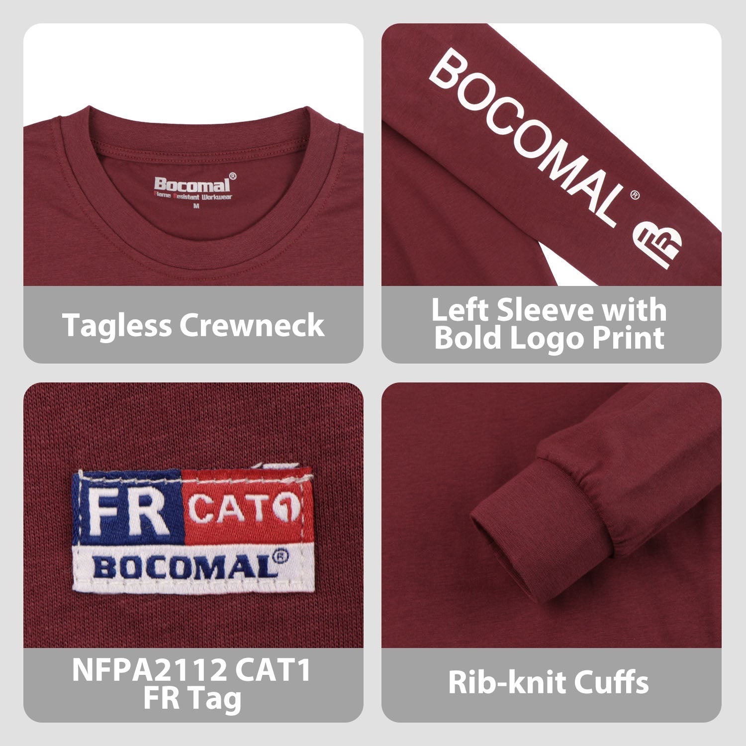 4.5OZ 100%Cotton Lightweight FR Tee with Left Sleeve Print(Clearance: Limit 2pcs)-C117
