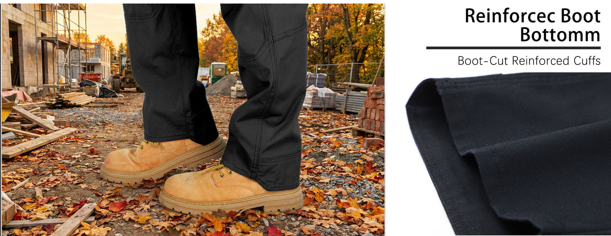 8.5OZ Cargo Pockets Dura-Stretch Rip-Stop Soft Canvas FR Reinforced Work Pants-8432