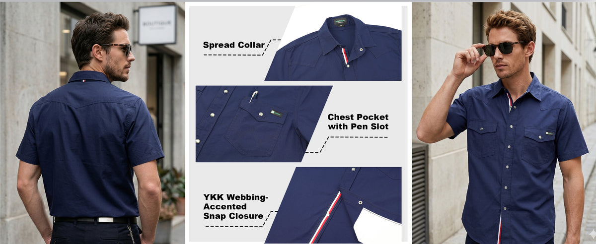5OZ Lightweight 100% C Chambray Shirt (NON-FR)-SH041L