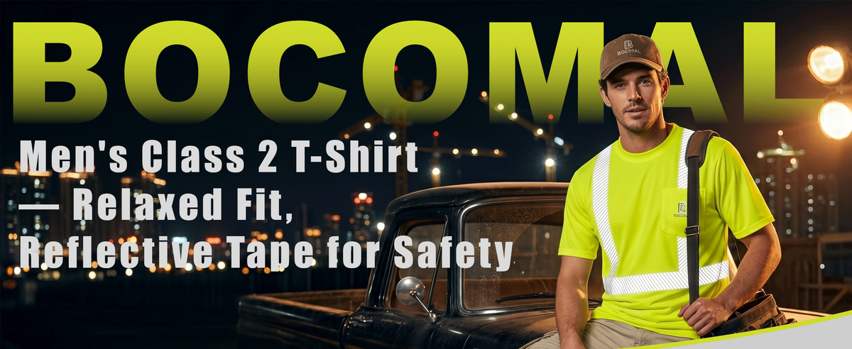 4OZ High Visibility Shirts Reflective Breathable Safety Work Tee (NON-FR)- TS132B