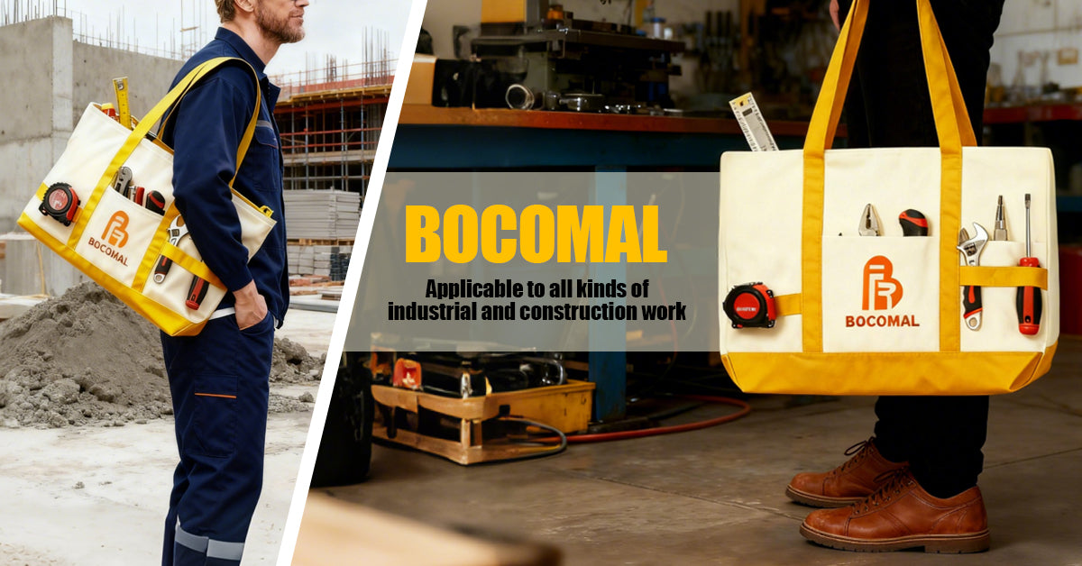 20"x16.5" Premium Reusable Trapezoidal Canvas Tote Bags(NON-FR)